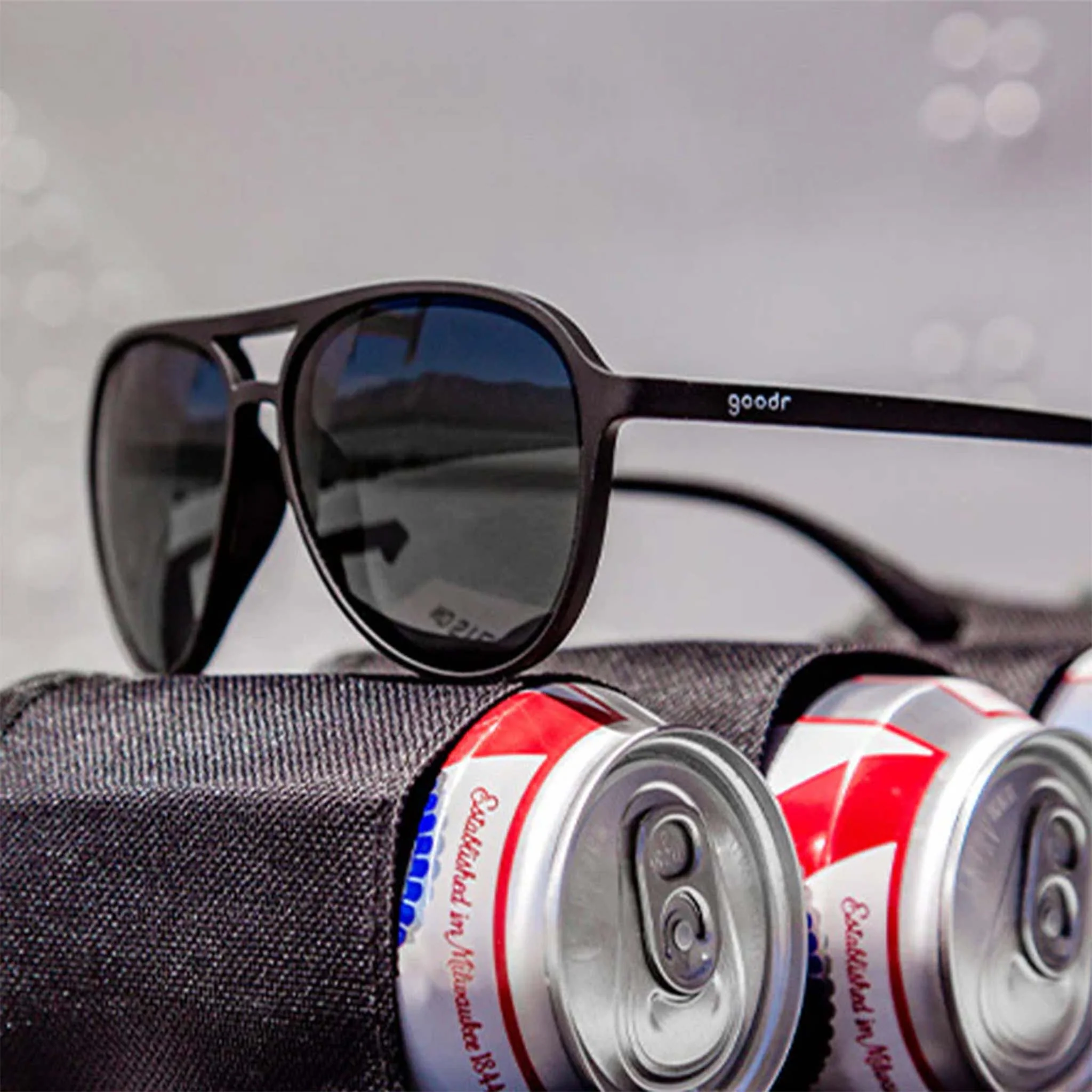 Goodr Mach G Operation Blackout Sunglasses in Black - Image 3