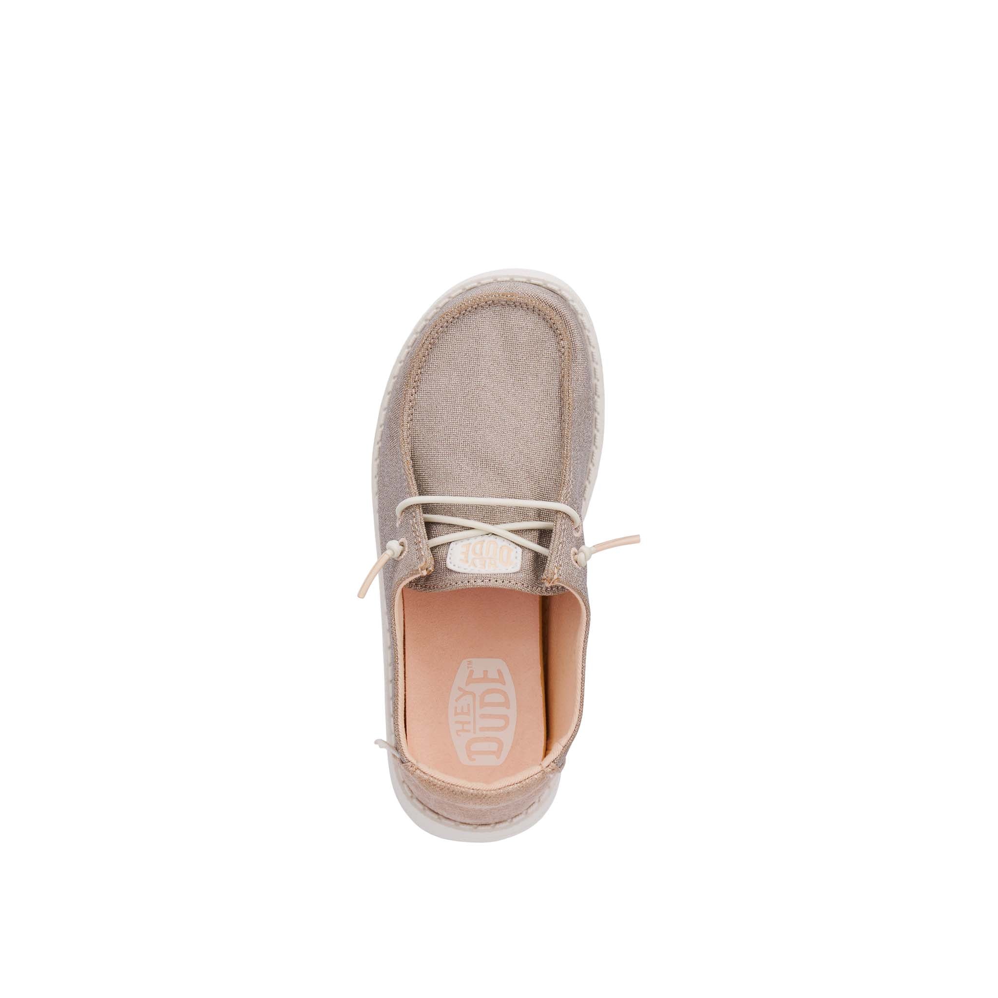 Girls Wendy Metallic Sparkle in Rose Gold - Image 4