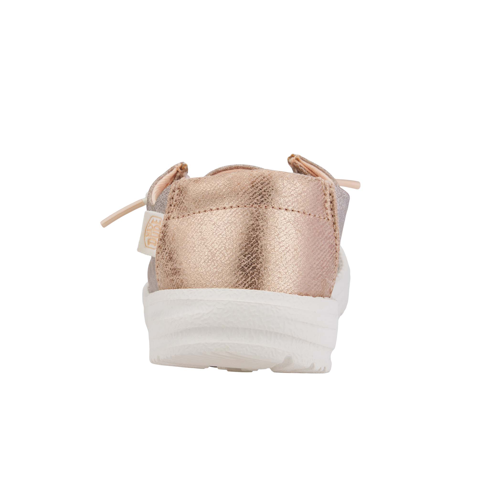 Girls Wendy Metallic Sparkle in Rose Gold - Image 6
