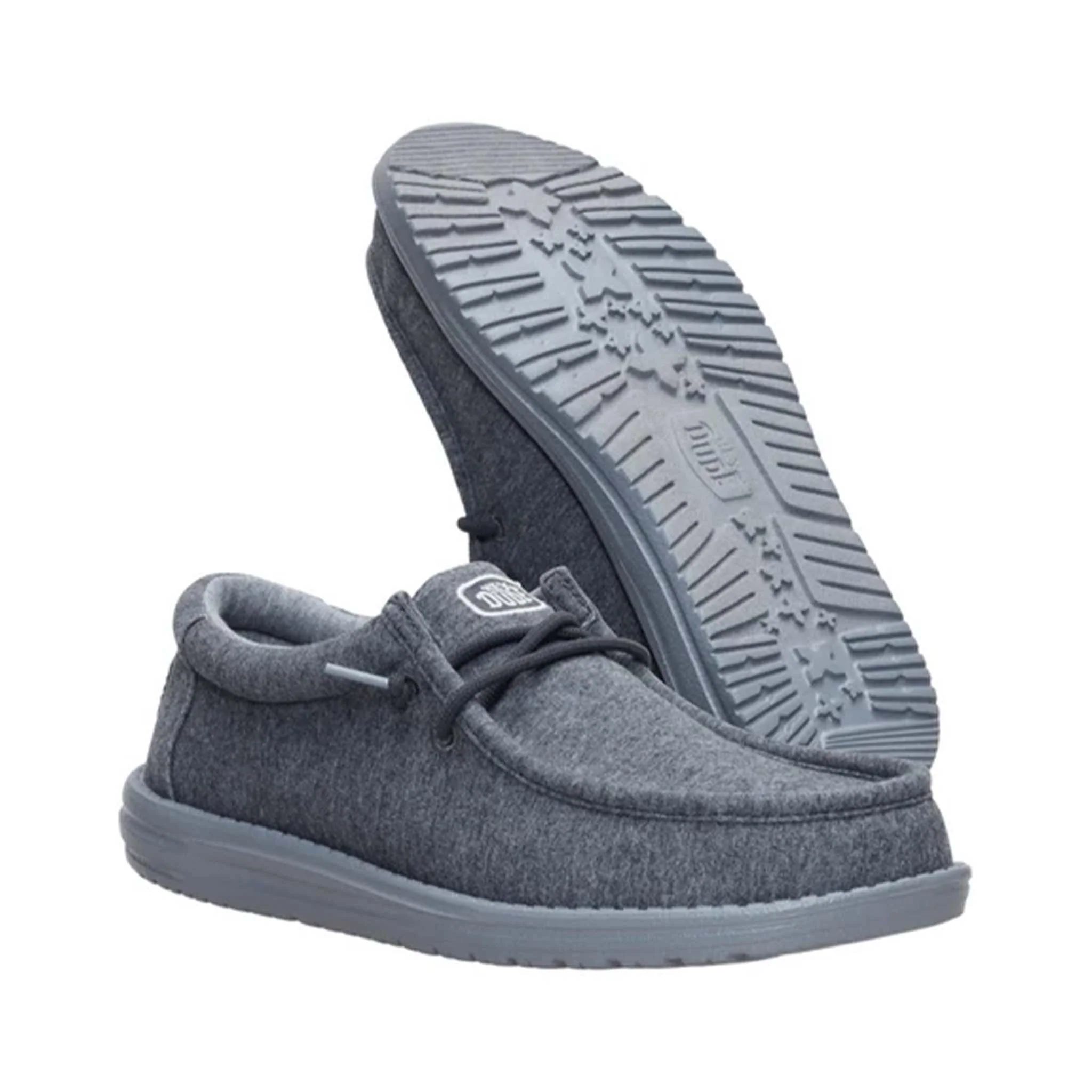 Men's Wally Stretch Jersey Shoes in Charcoal - Image 2