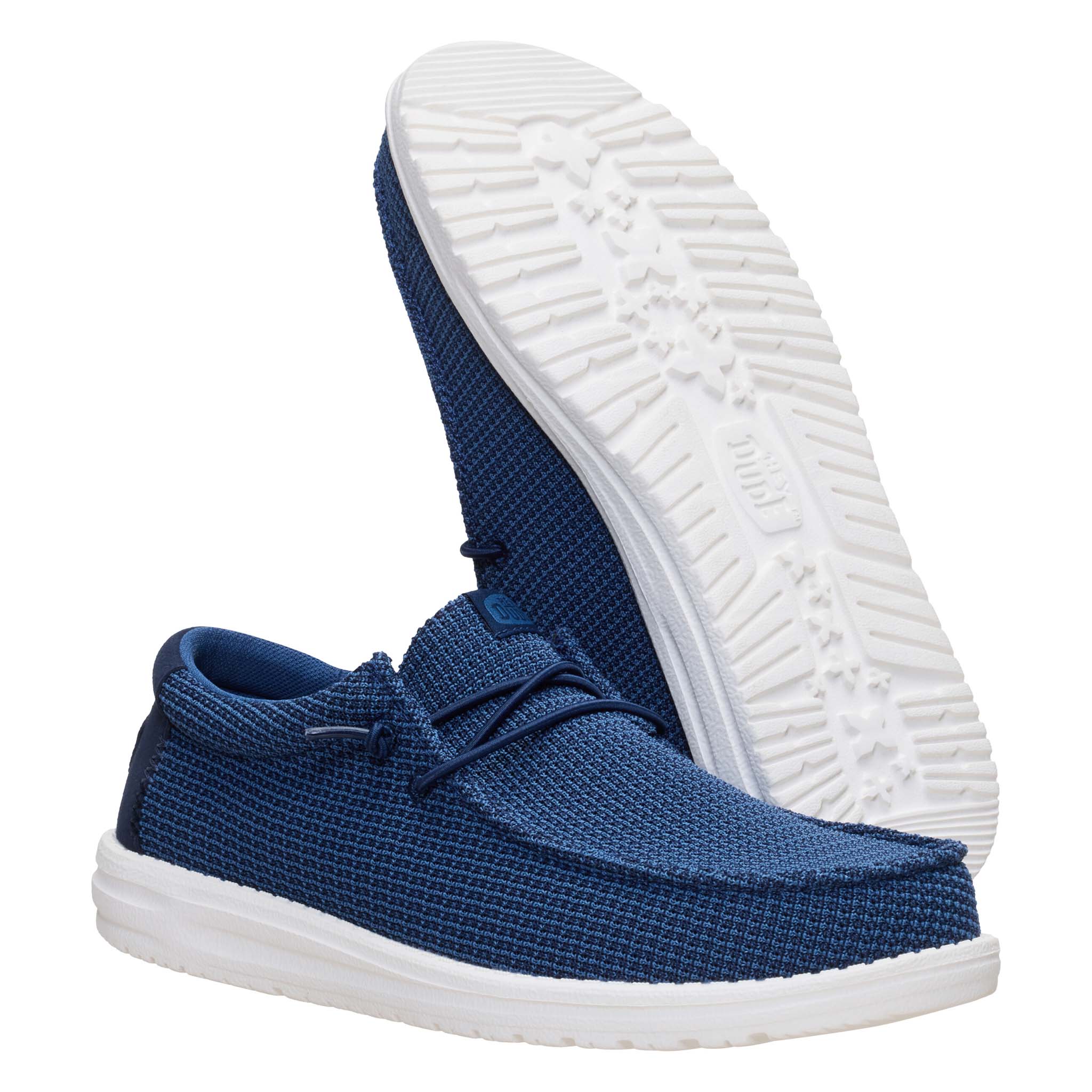 Men's Wally Stretch Jersey Shoes in Navy - Image 2