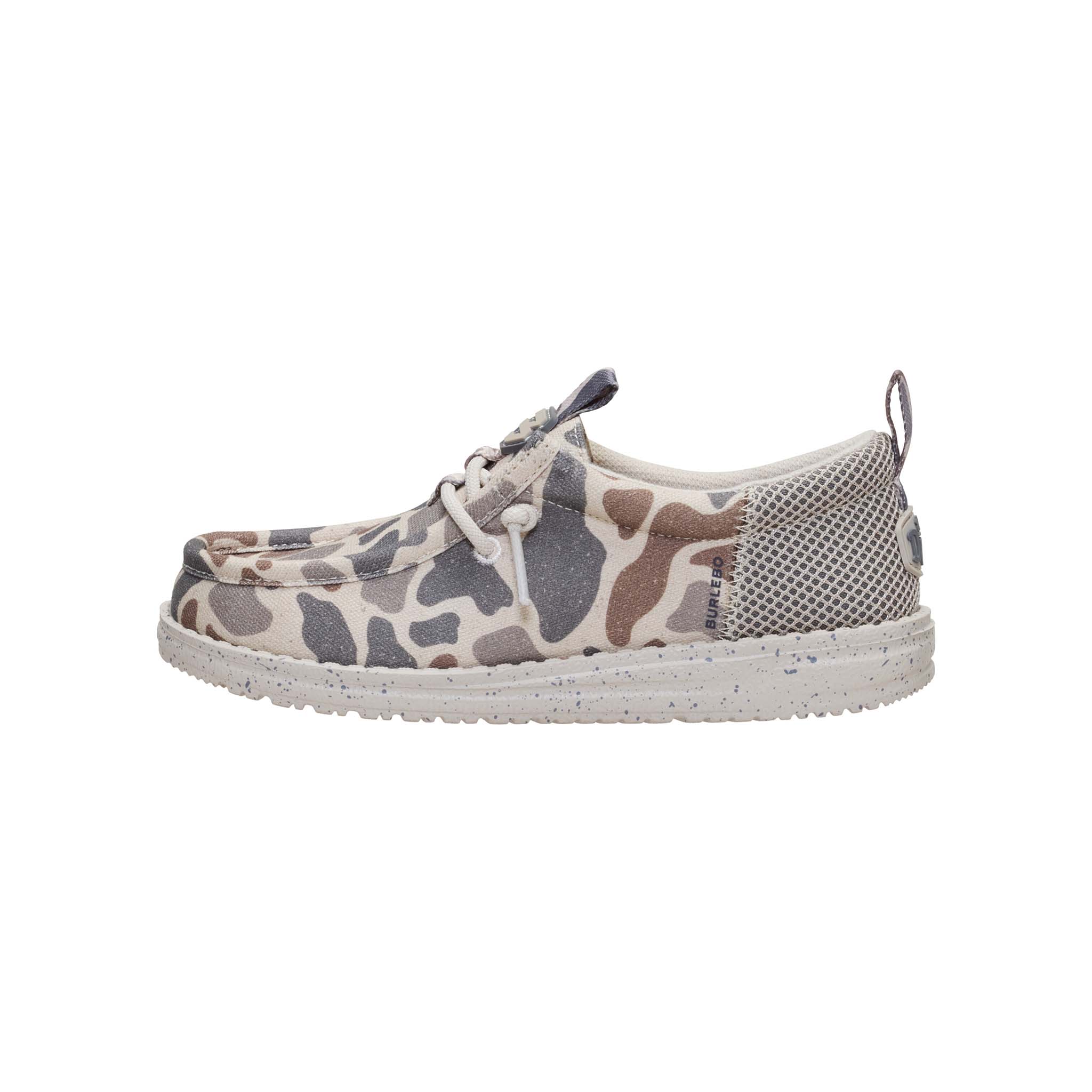 HEYDUDE x Burlebo Youth Wally Funk Shoes in Deer Camo - Image 6