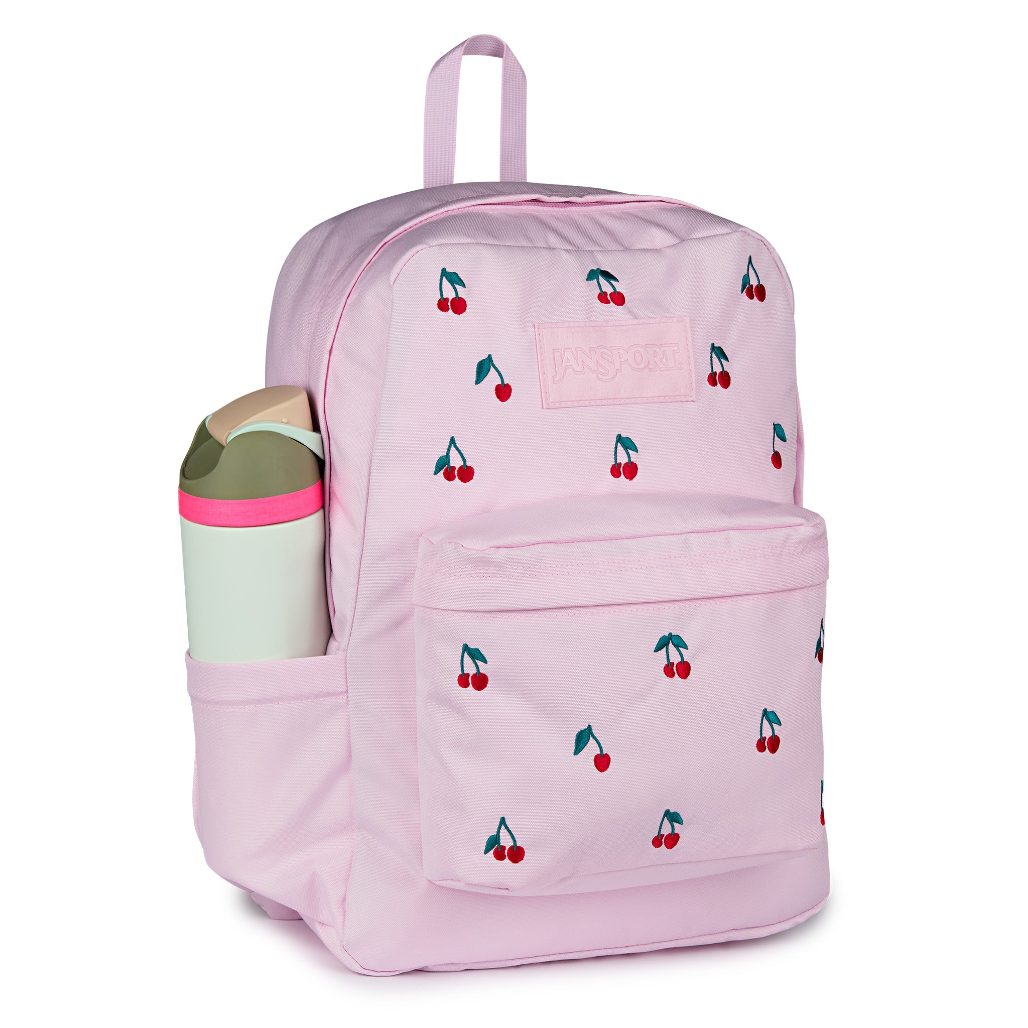 SuperBreak® Plus Backpack in Pink Ice Cherry Embroidery - Image 3
