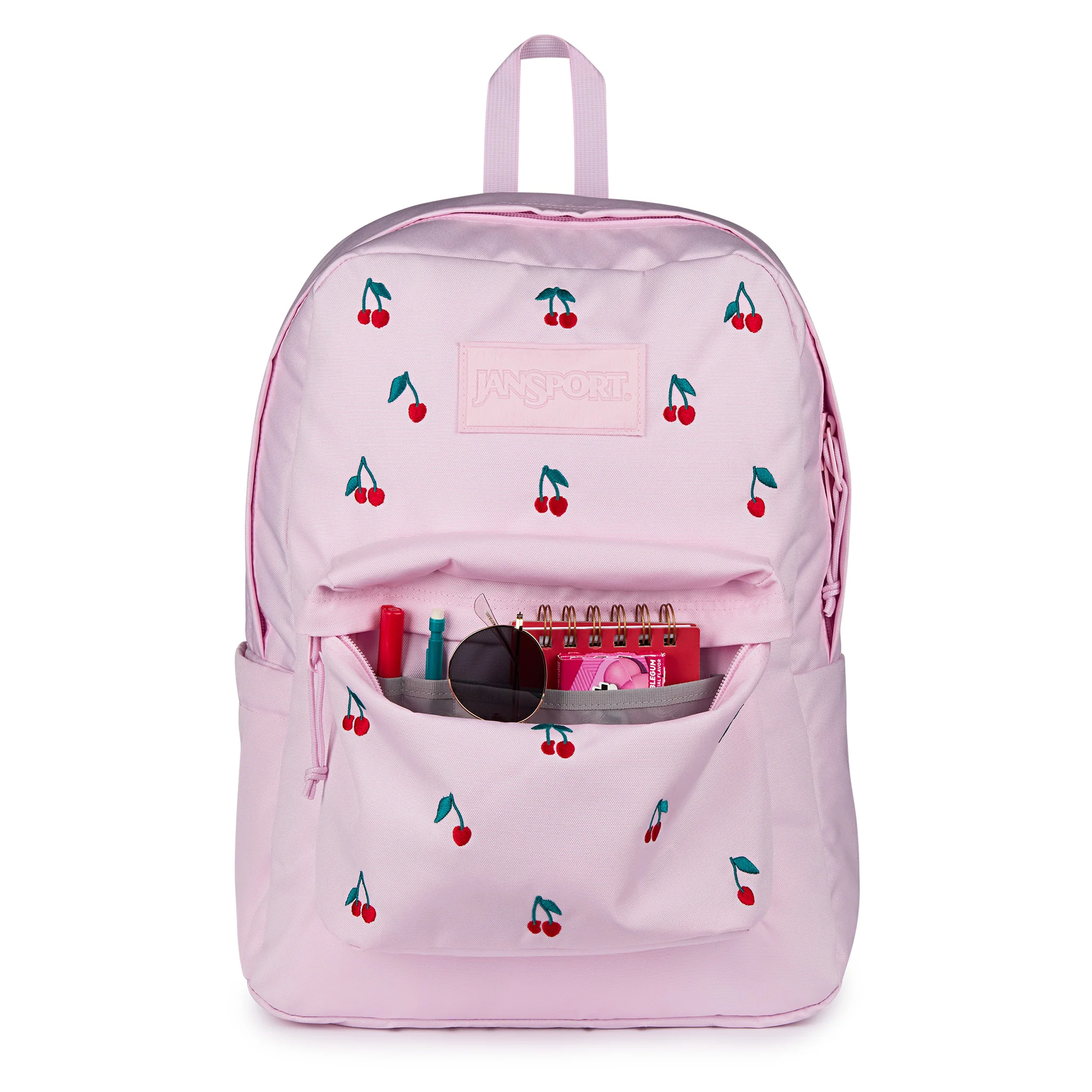 SuperBreak® Plus Backpack in Pink Ice Cherry Embroidery - Image 4