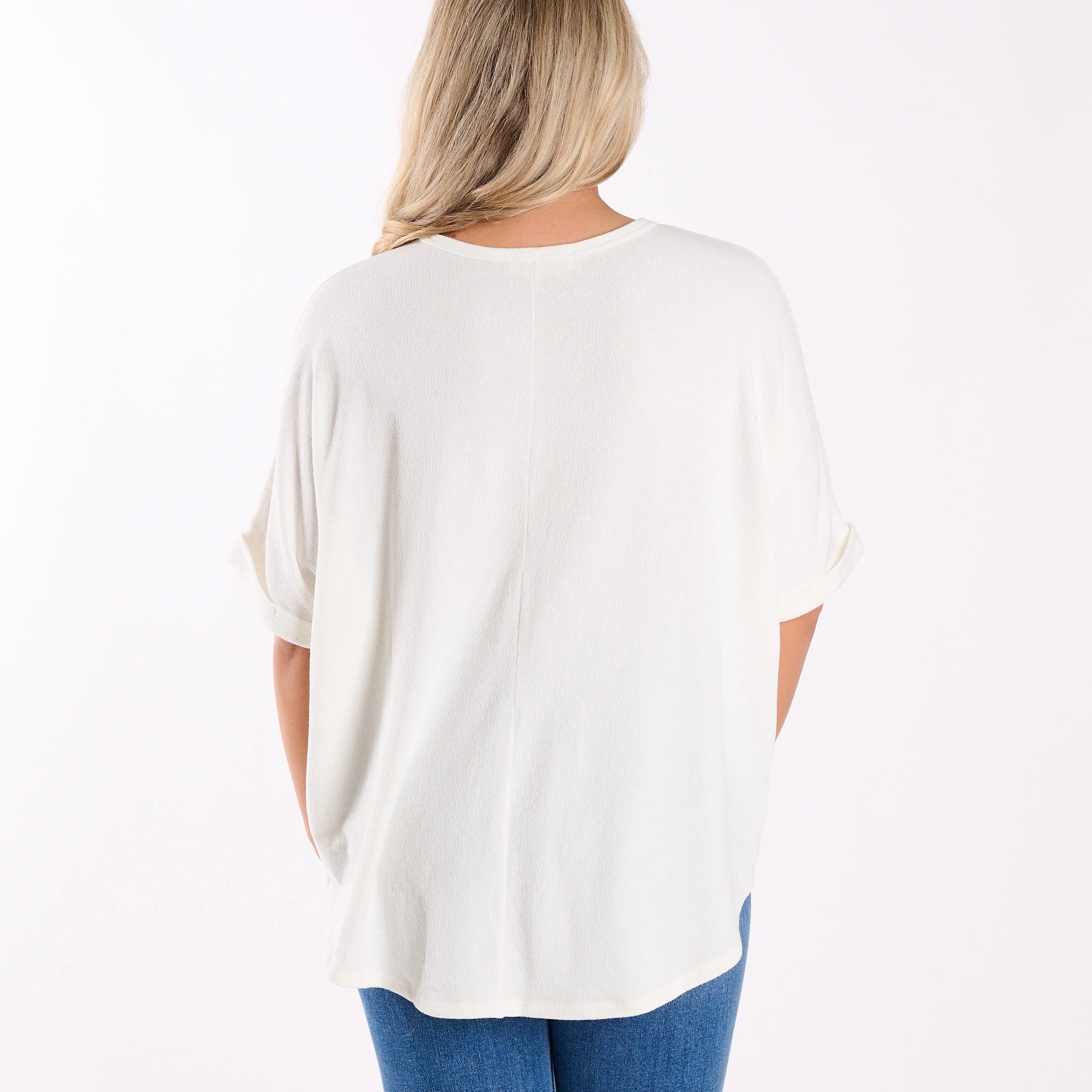Crepe Swing Short Sleeve Top - Image 3