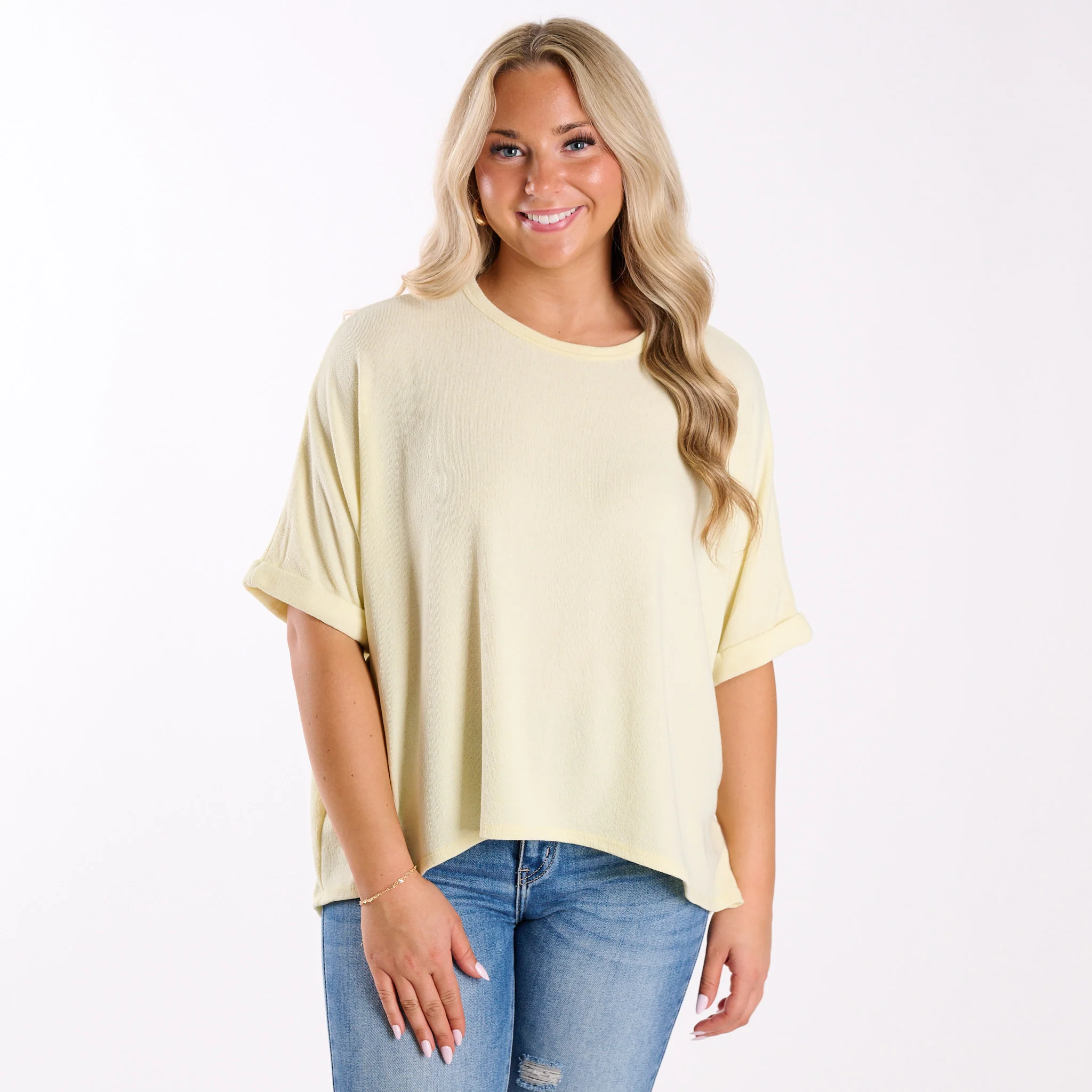Crepe Swing Short Sleeve Top - Image 7