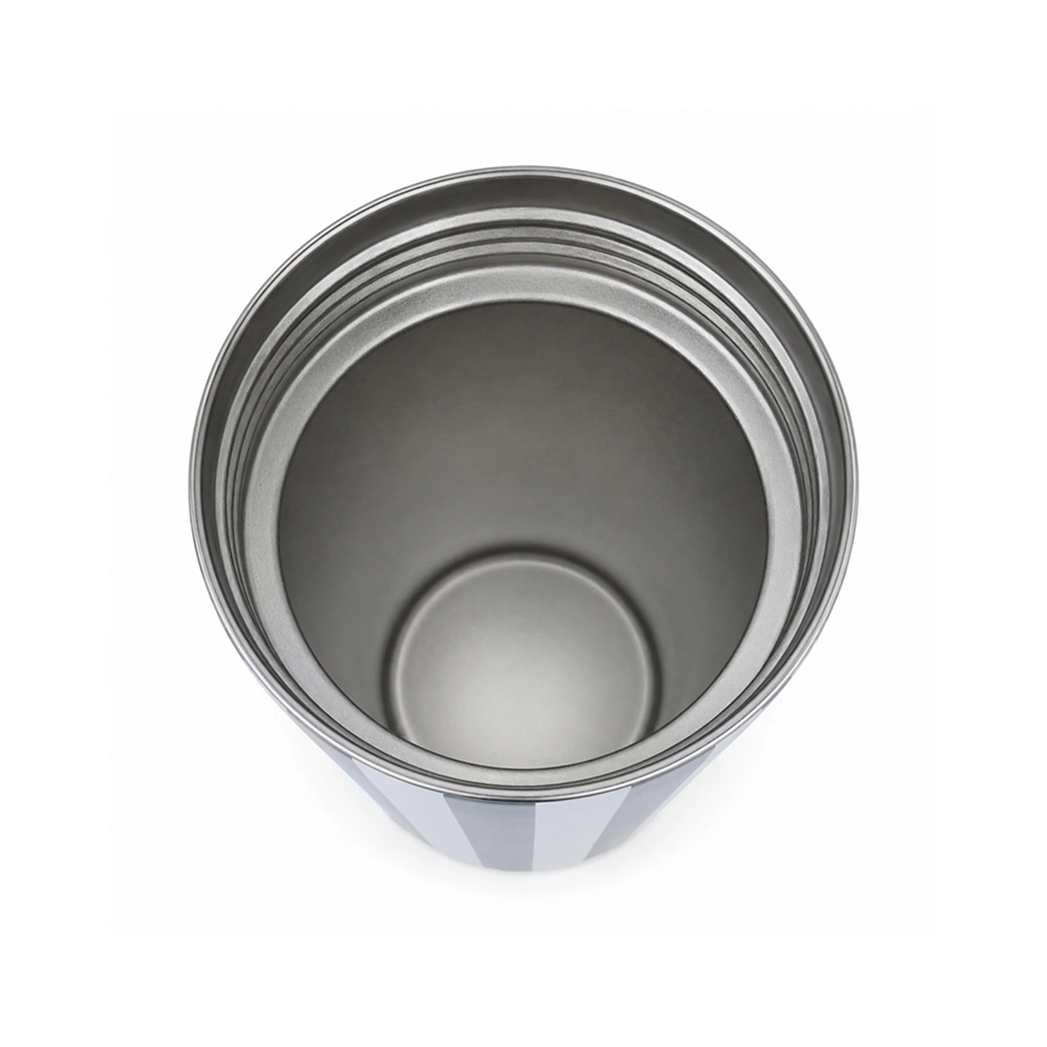Navy and Light Blue Striped Slim Can Cooler - Image 2