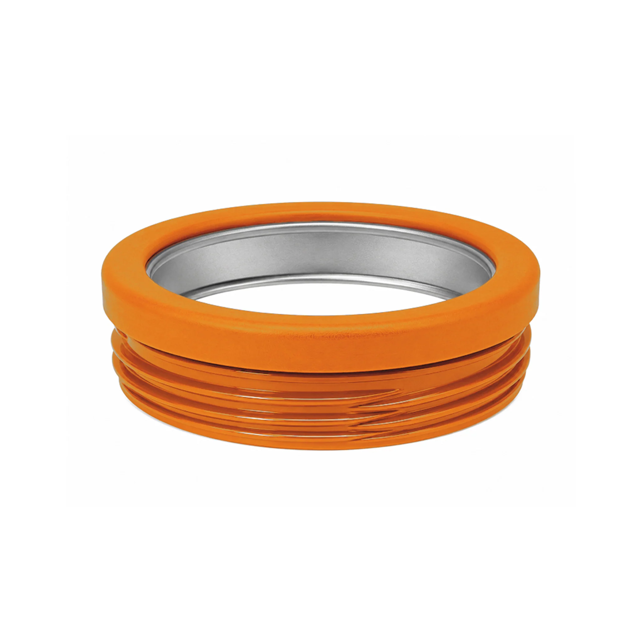 Orange and Light Pink Striped Slim Can Cooler - Image 3