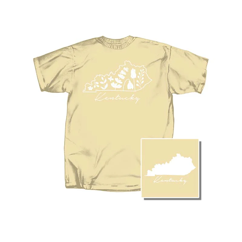 Youth Kentucky Flowers Short Sleeve T-Shirt - Image 2