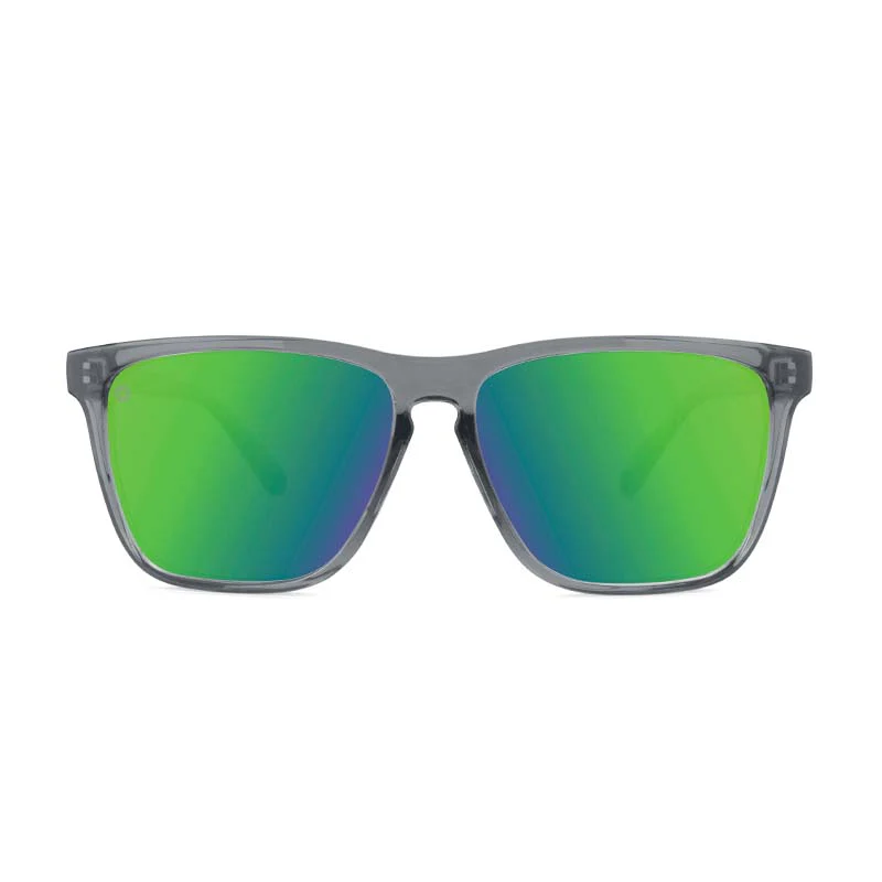 Knockaround® Fast Lane Sunglasses Sport Clear Grey/Green Moonshine - Image 3