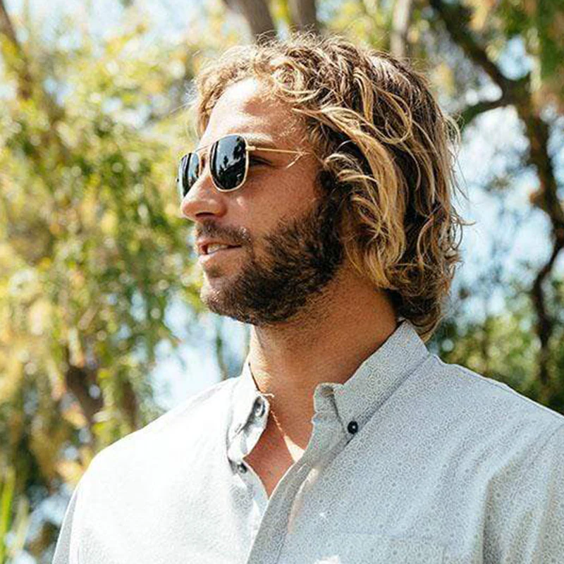 Knockaround® Mount Evans Sunglasses in Gold and Aviator Green - Image 5