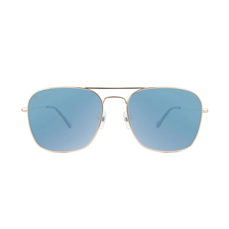 Knockaround® Mt. Evans Sunglasses in Gold and Sky Blue - Image 2