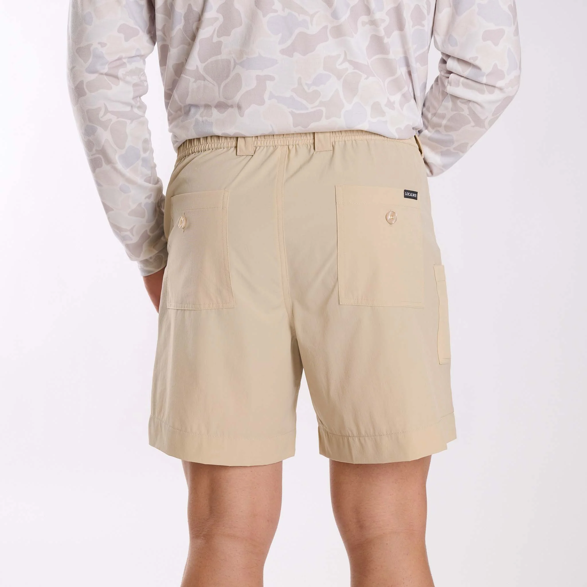 6 Inch Chum Shorts in Khaki - Image 6
