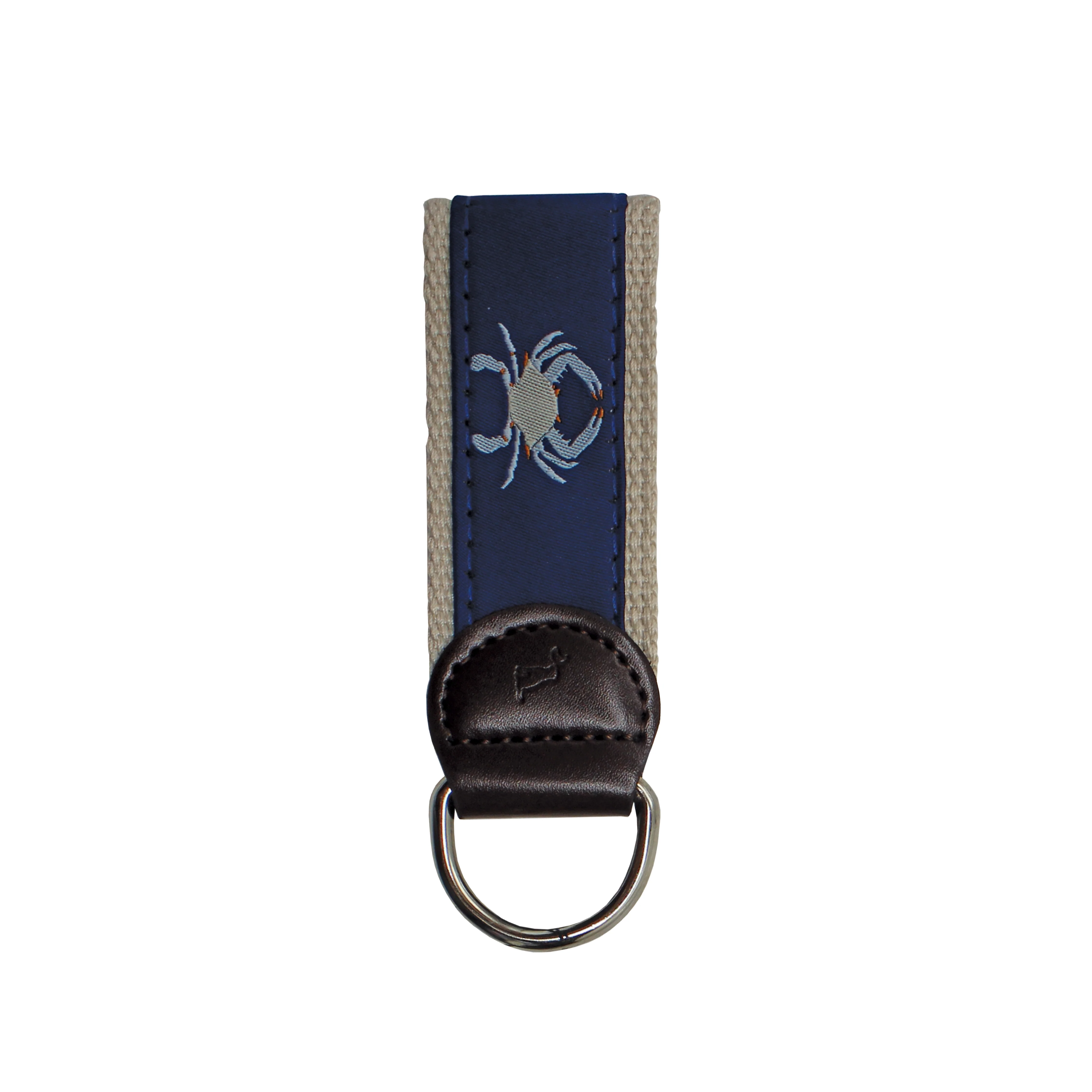 Blue Crab Ribbon Keychain