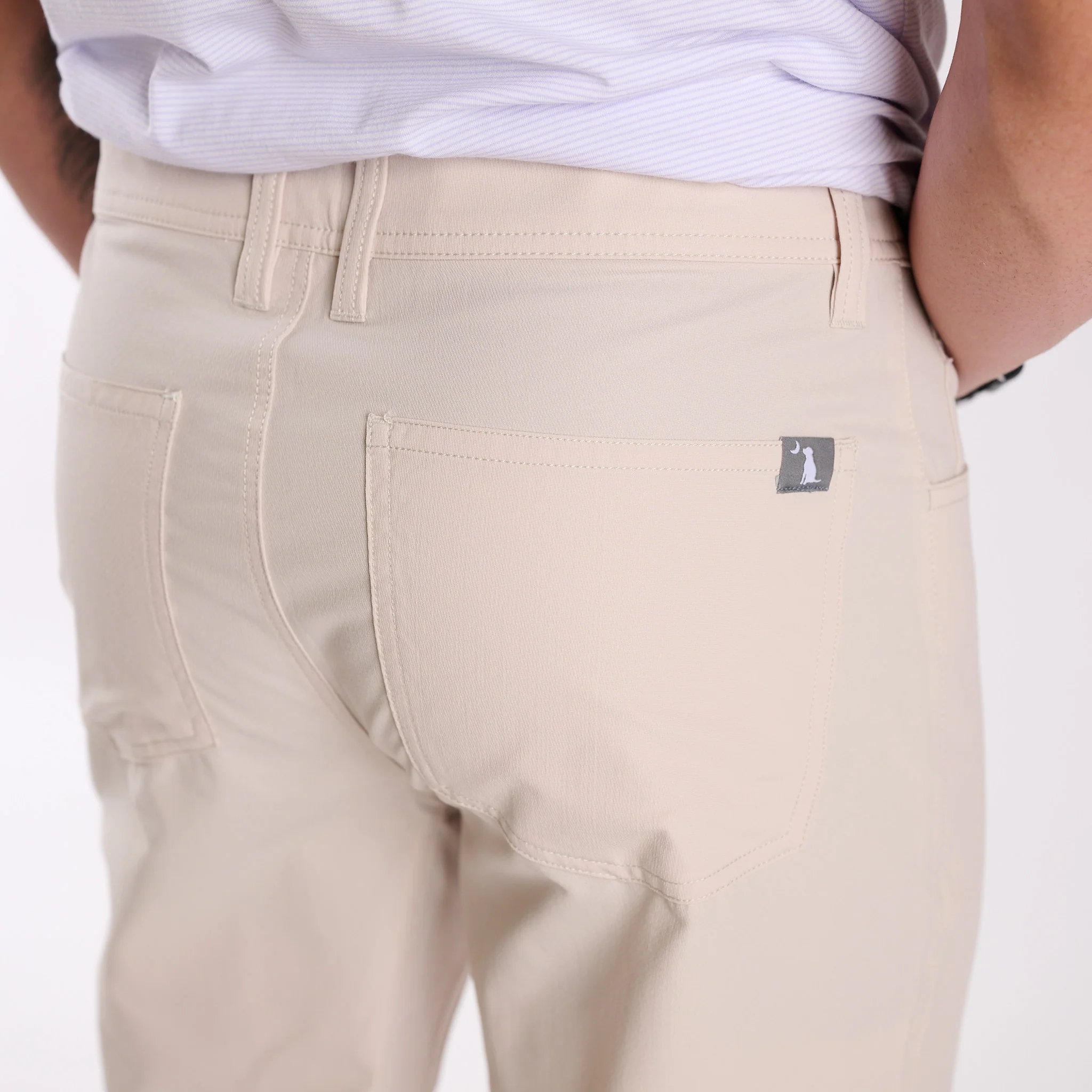 Commuter Pants in Light Khaki - Image 7
