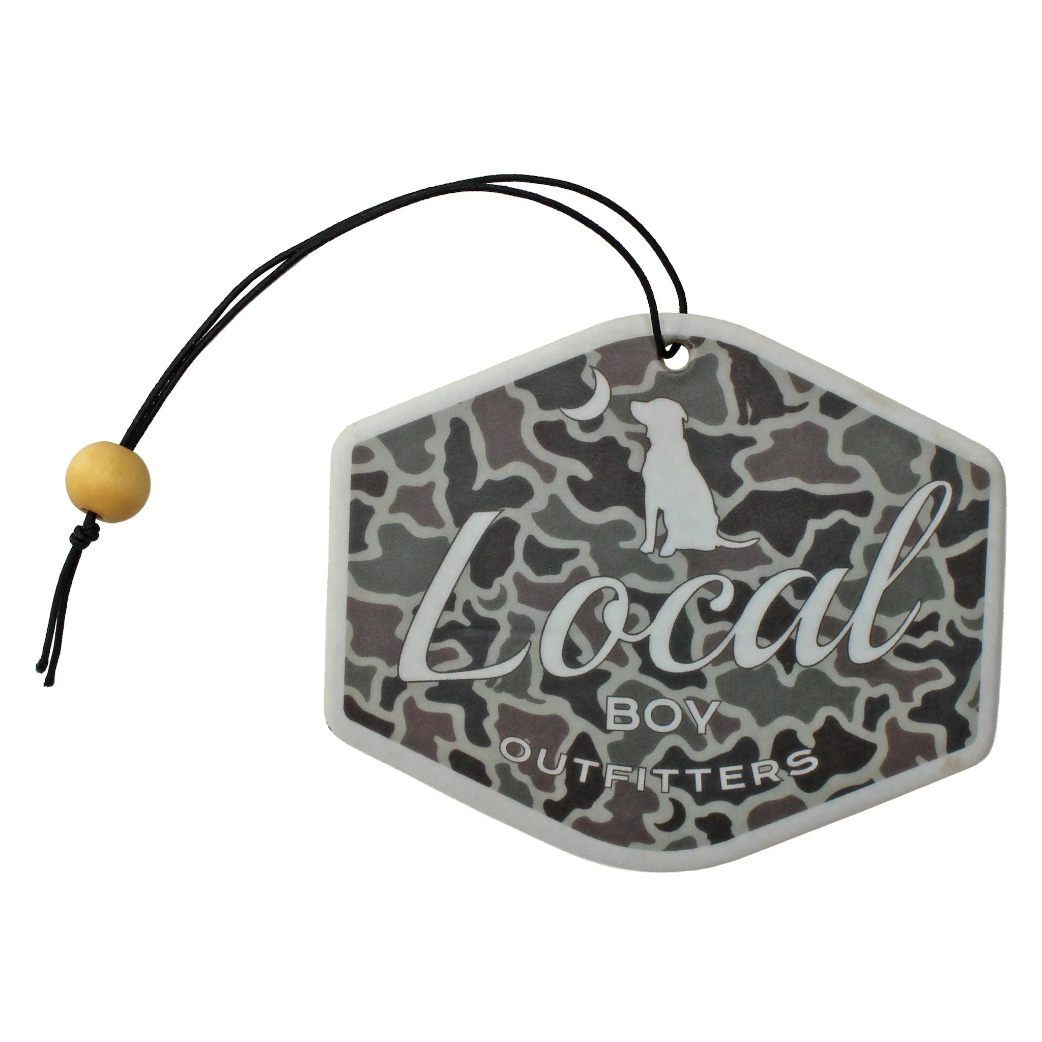 Local Boy Outfitters Dog & Moon Camo Badge Air Freshener