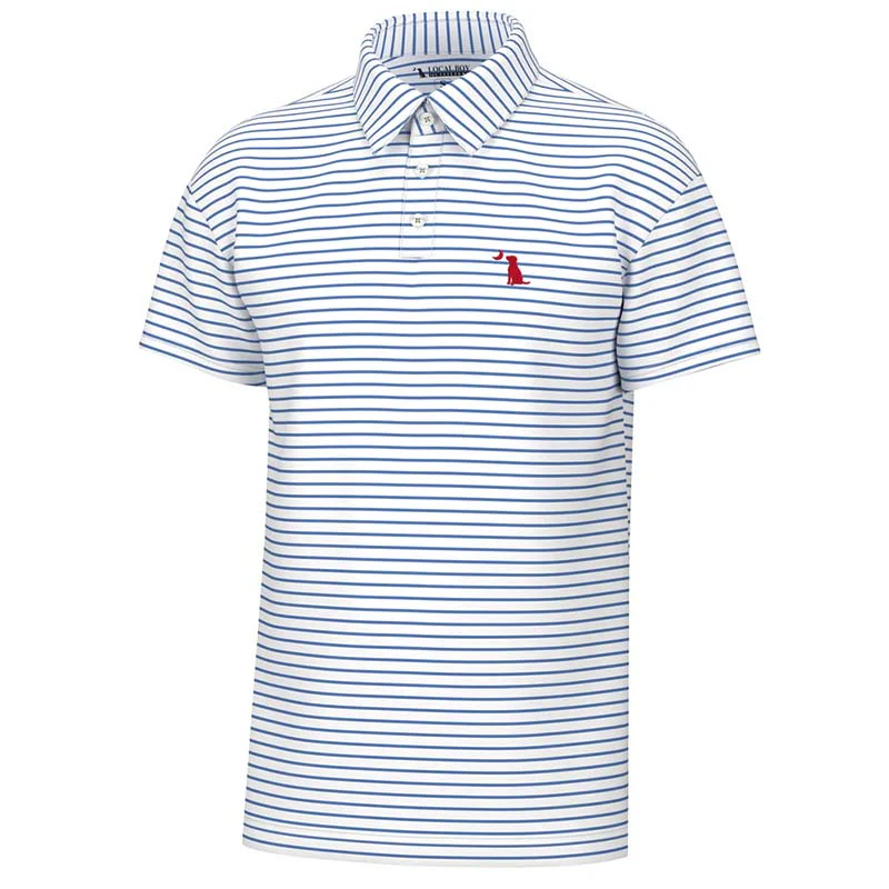 Edisto Stripe Polo in Marina