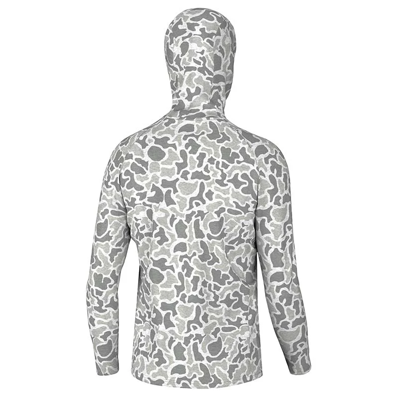 Heather Blend Hooded T-Shirt in White Localflage - Image 6
