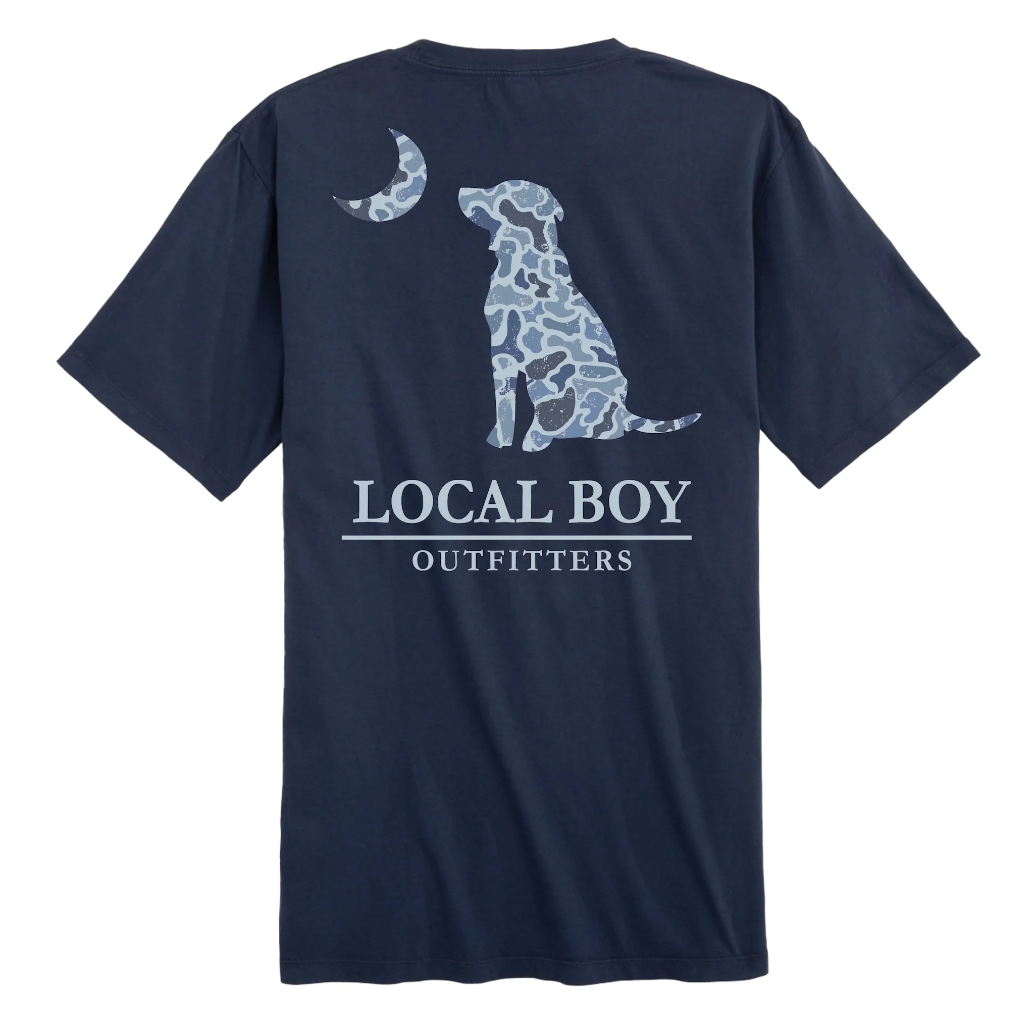Localflage Cobalt Dog Moon Short Sleeve T-Shirt