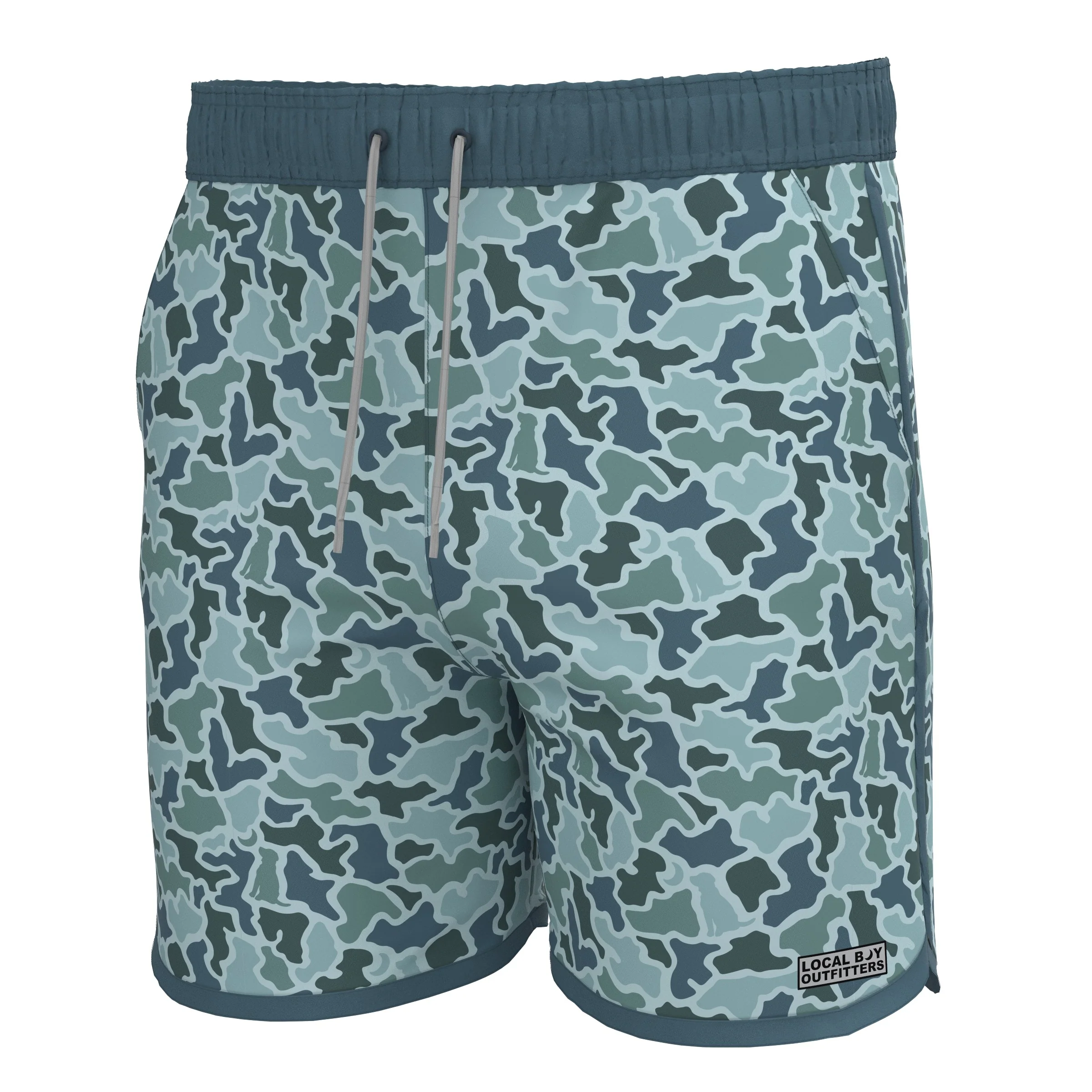 Wando Swim Trunks in Blue Dog and Moon Camo
