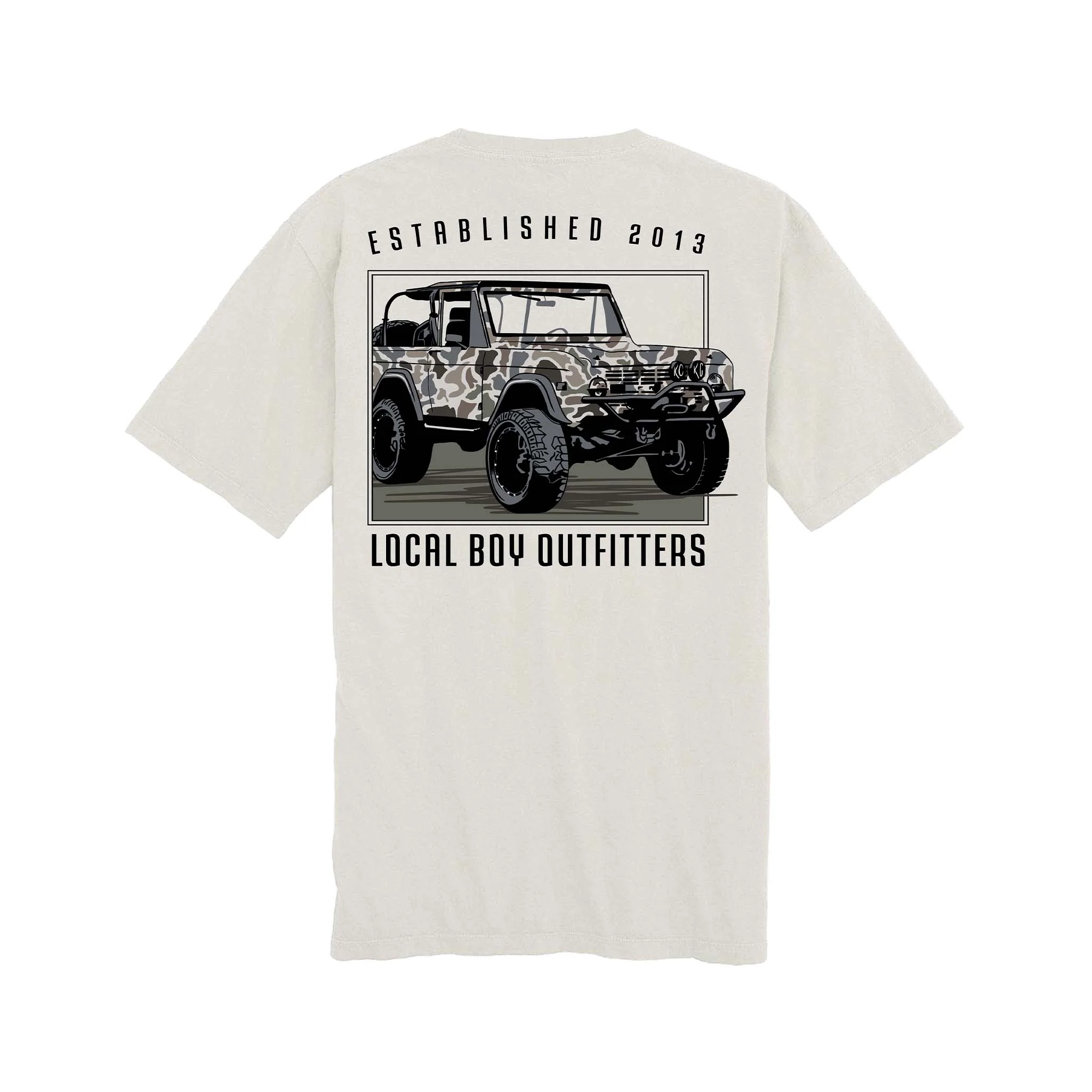 Youth Localflage Camo Bronco Short Sleeve T-Shirt