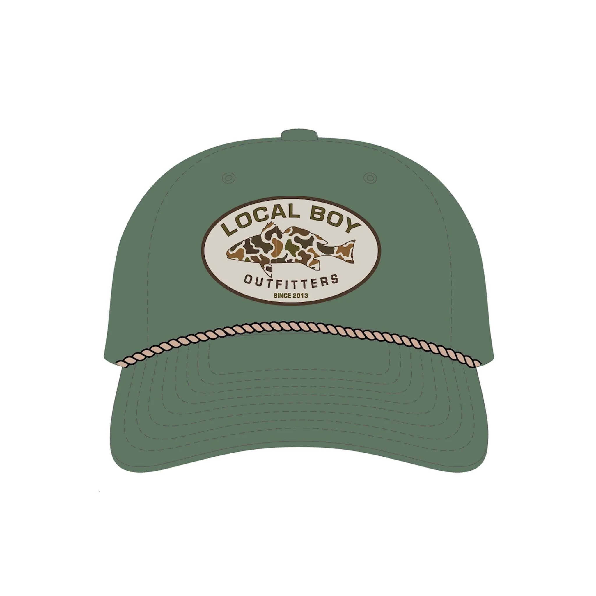 Youth Vintage Redfish Patch Rope Hat