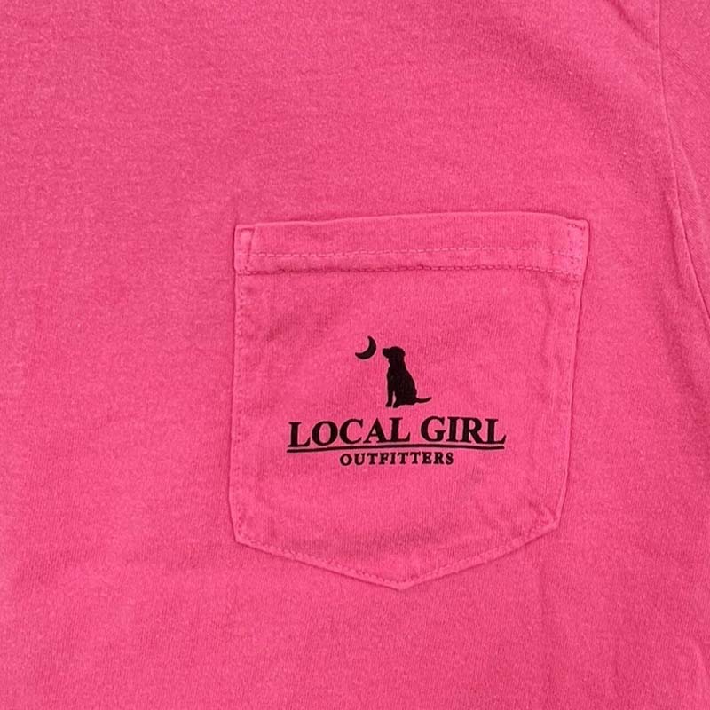 Local Girl Founders Flag Short Sleeve T-Shirt in Crunchberry - Image 2