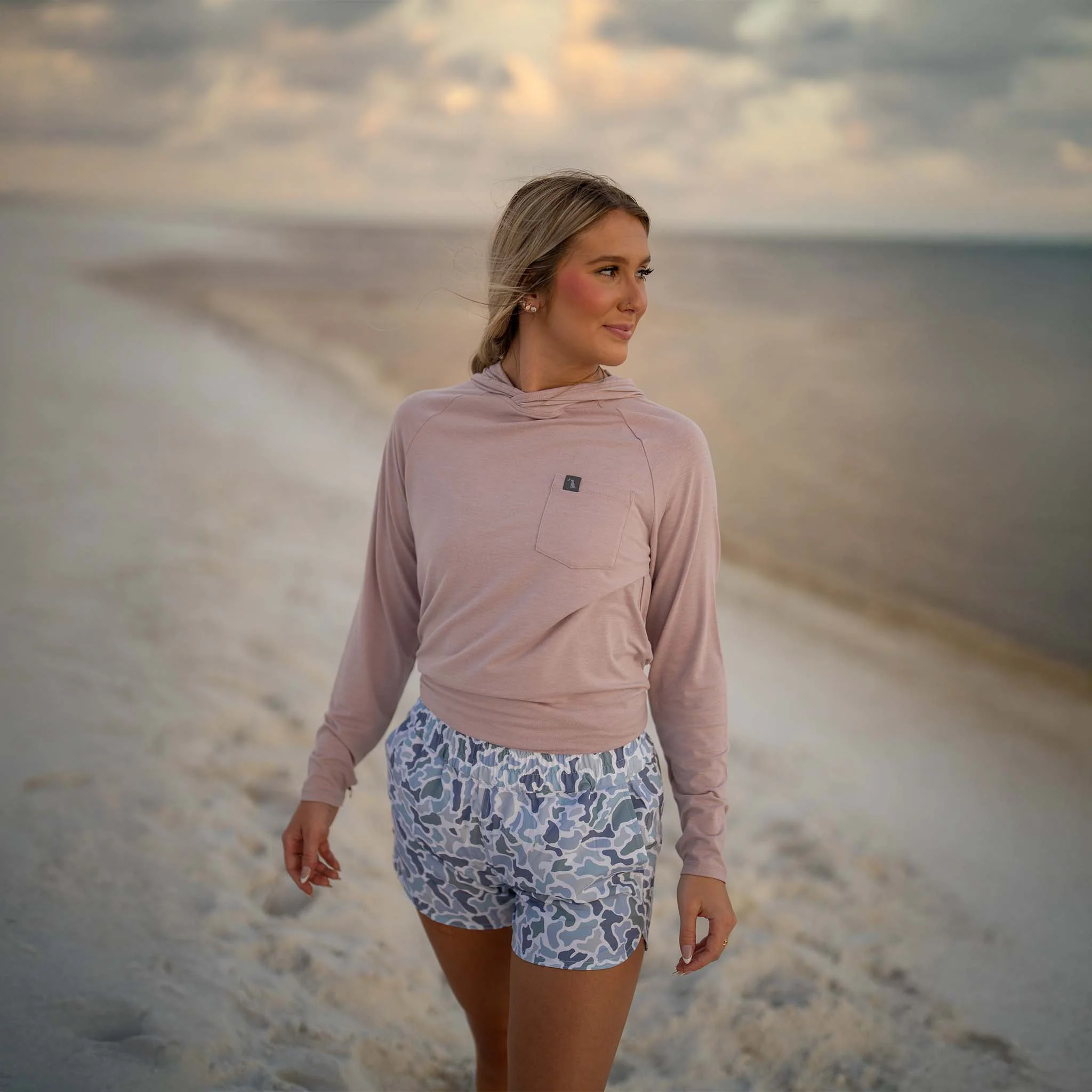 Women's High Waisted Volley Shorts in Localflage Coast - Image 4