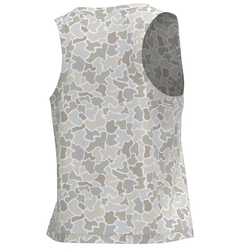 Local Girl Muscle Tank in Forest Saltwater Camo - Image 2