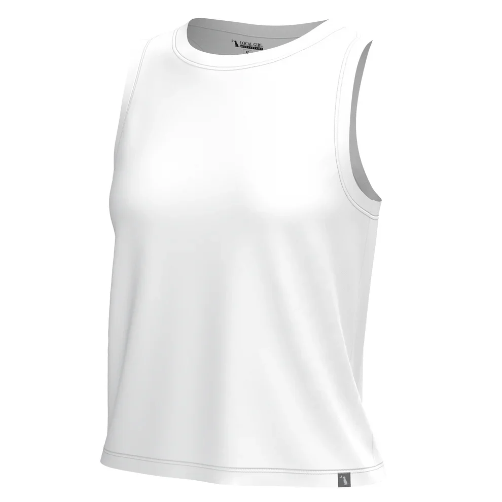 Local Girl Muscle Tank in White