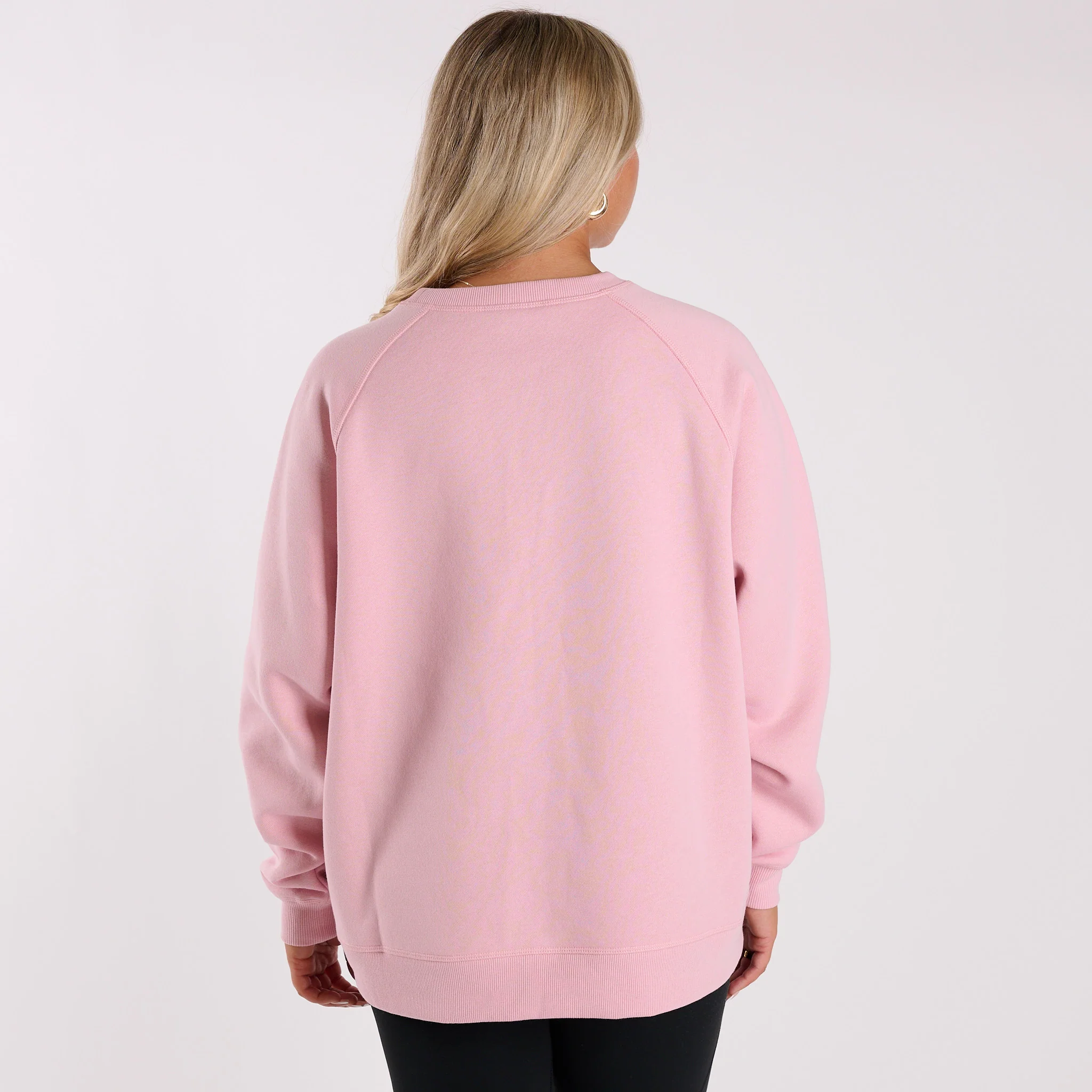 Crescent Crewneck Sweatshirt in Baby Pink - Image 4