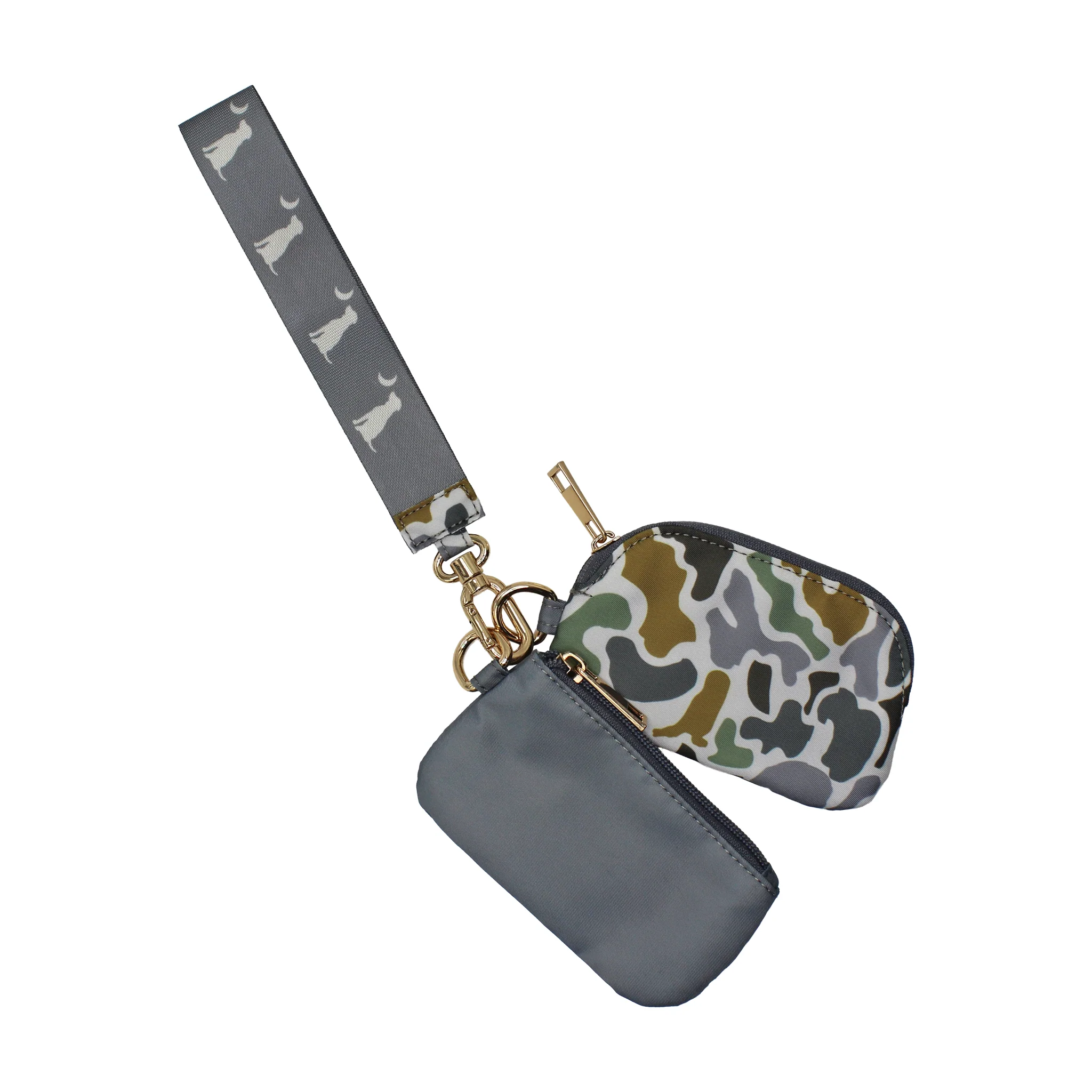 Dual Wristlet in Localflage Bluff