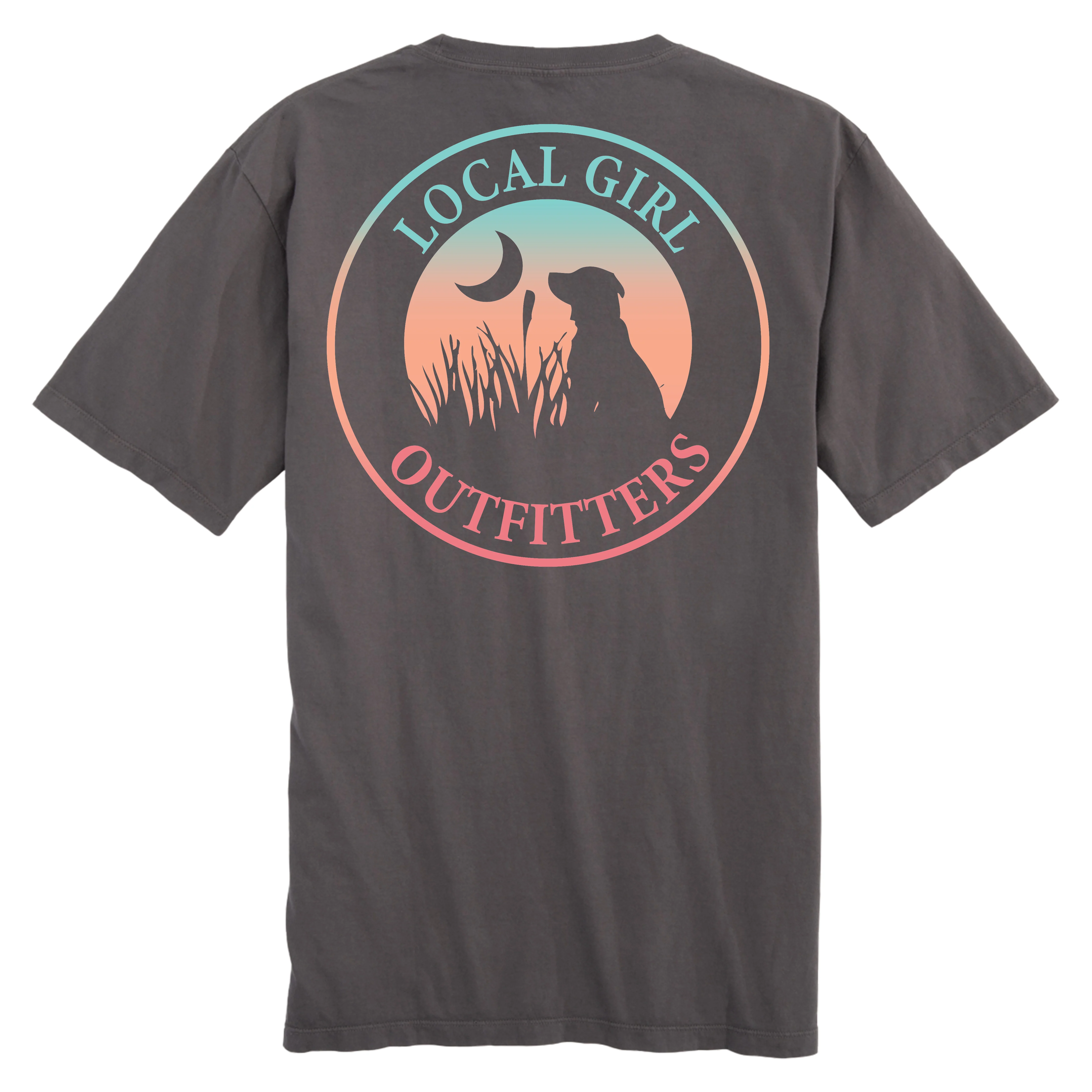 Sunset Spring Short Sleeve T-Shirt in Grey