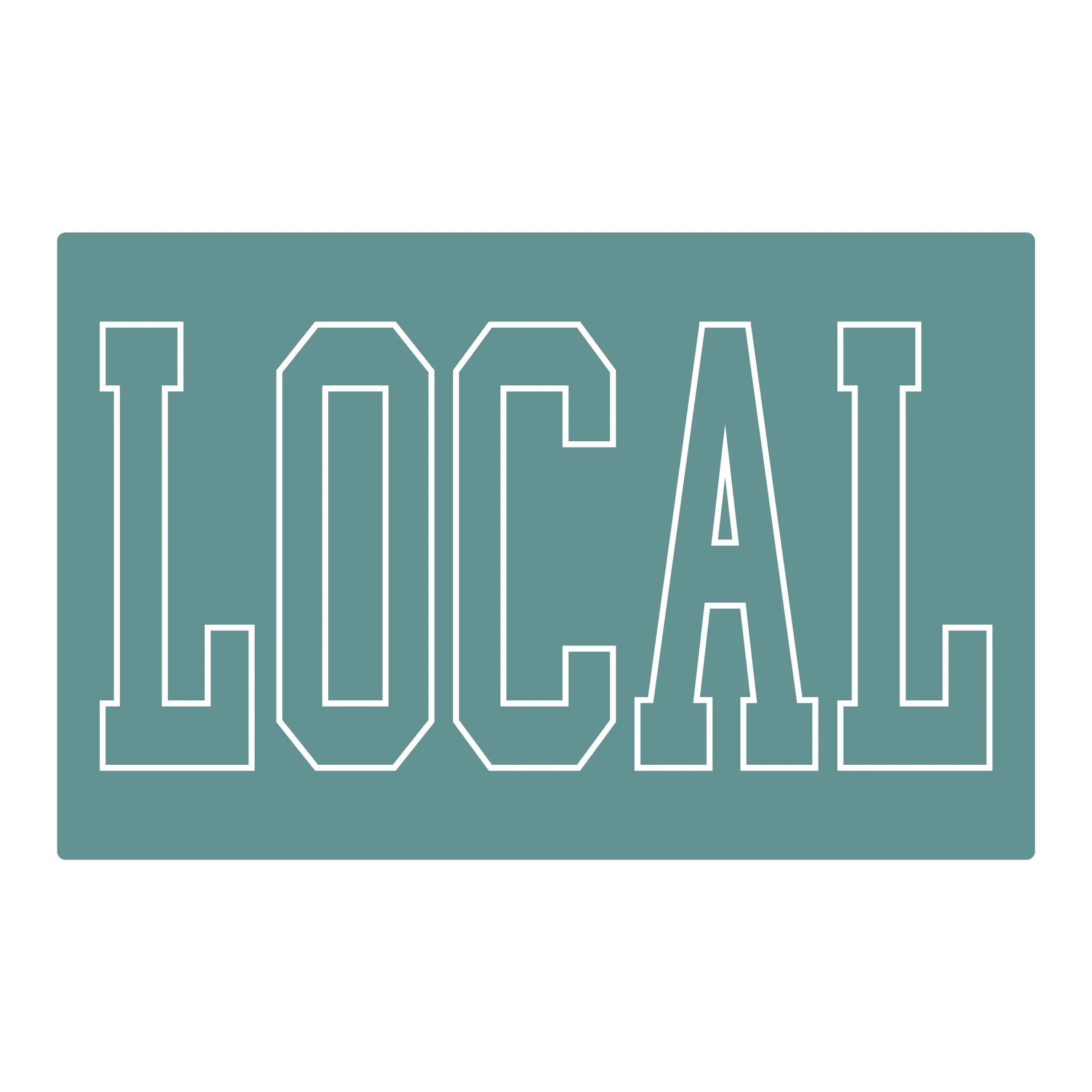 Teal Local Decal