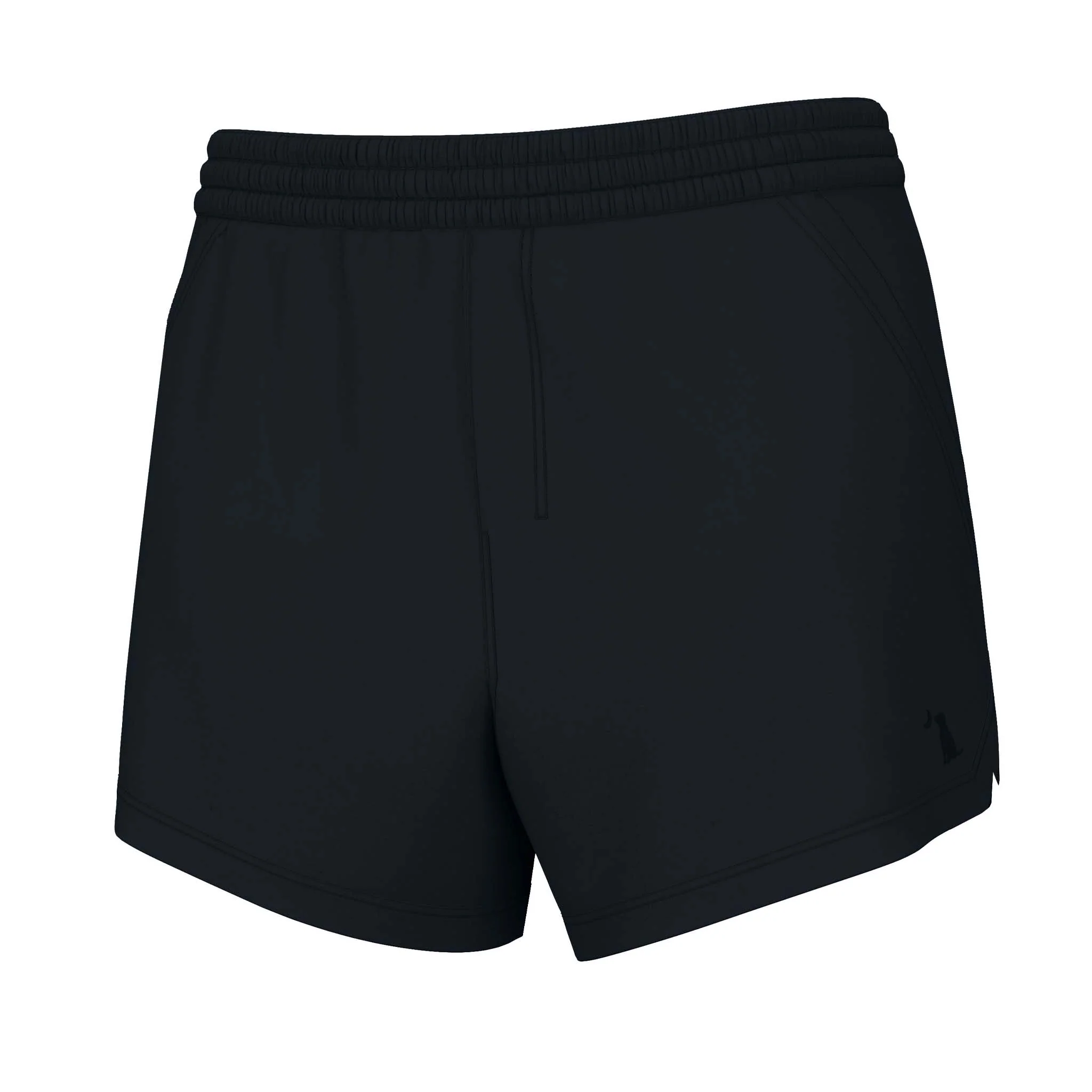 Women's High Waisted Volley Shorts in Black - Image 4
