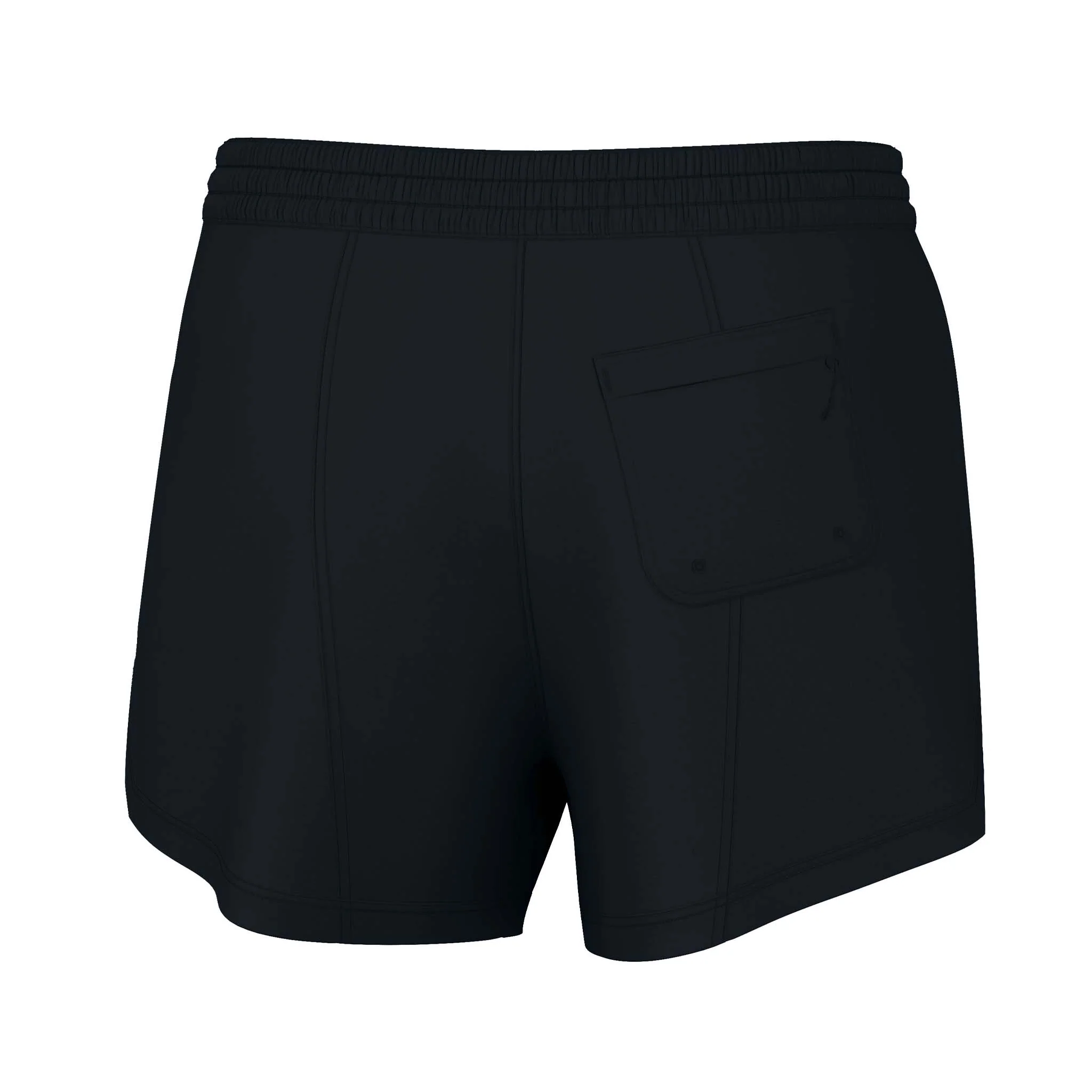 Women's High Waisted Volley Shorts in Black - Image 5