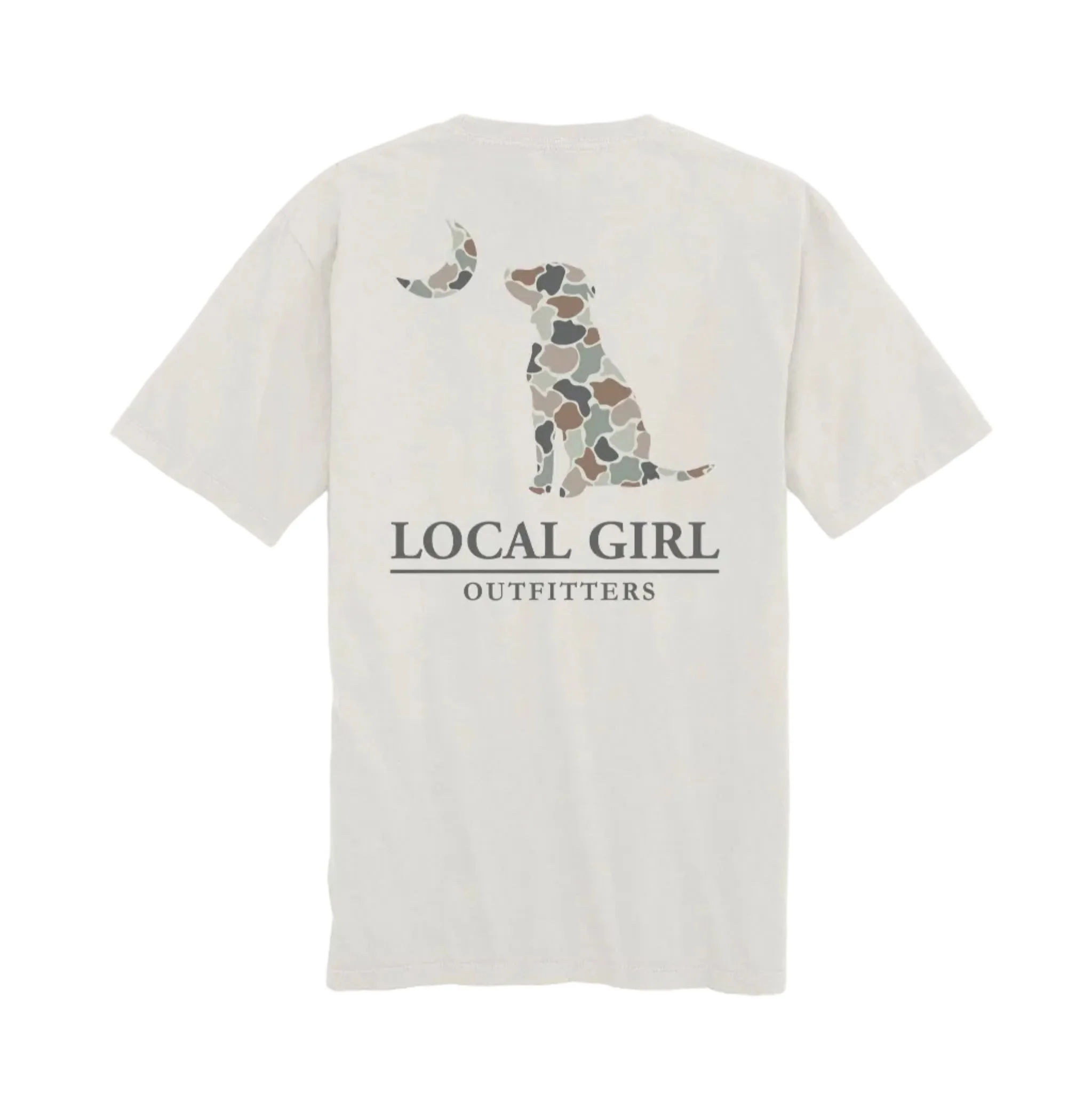 Youth Flora Forest Camo Short Sleeve T-Shirt in Silver