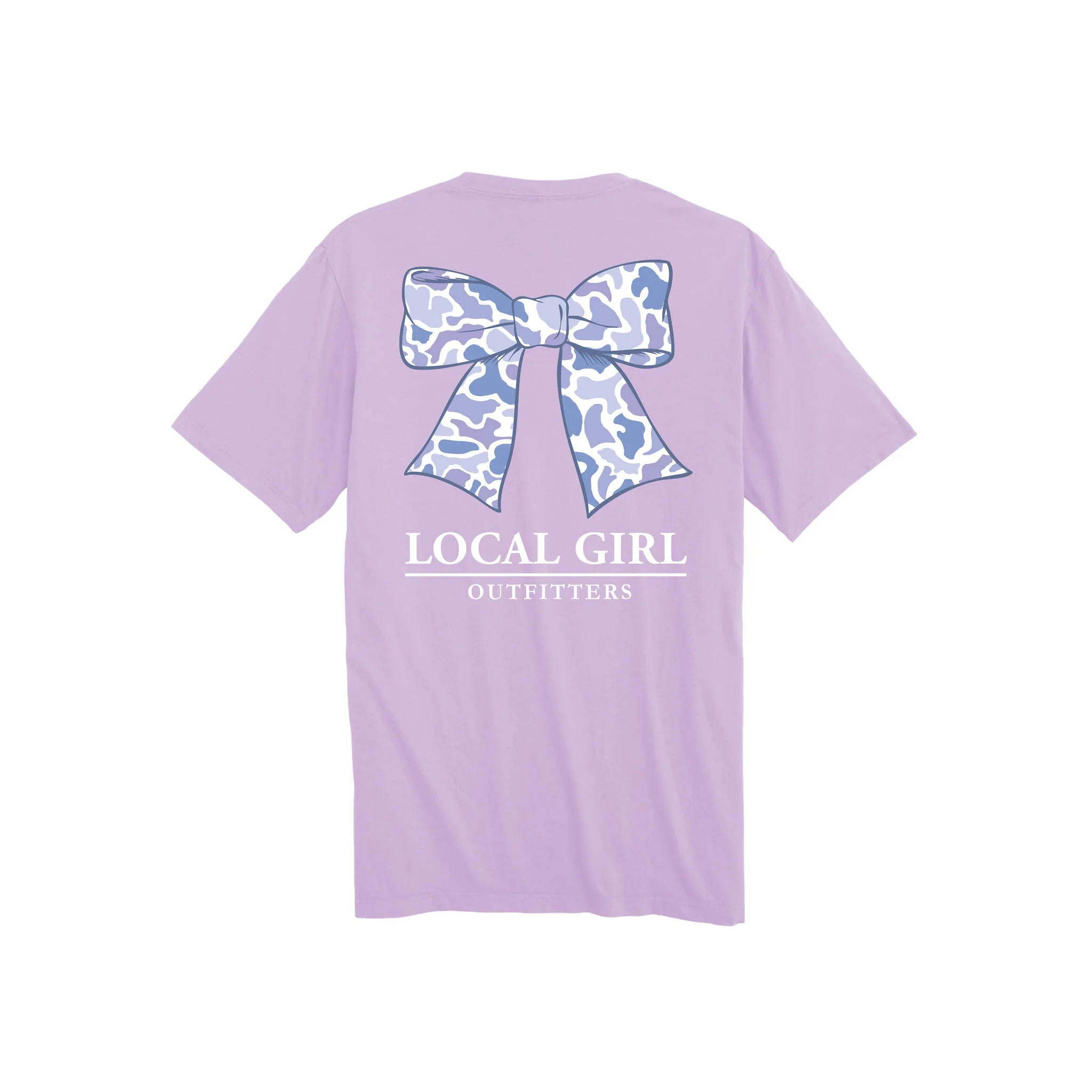 Youth Hydrangea Localflage Bow Short Sleeve T-Shirt