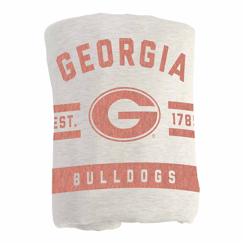 UGA Oatmeal Sweatshirt Blanket - Image 3