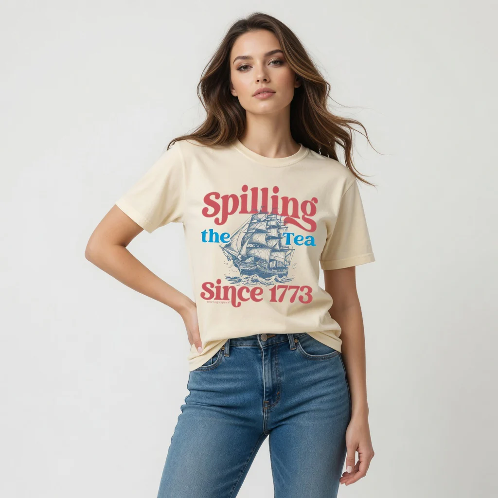 Spilling The Tea Short Sleeve T-Shirt - Image 2