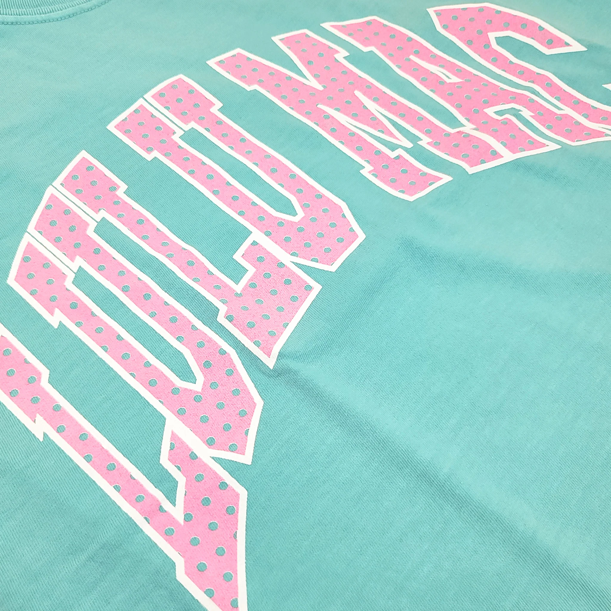 Lulu Mac Polka Dot Fill Short Sleeve T-Shirt in Chalky Mint - Image 2