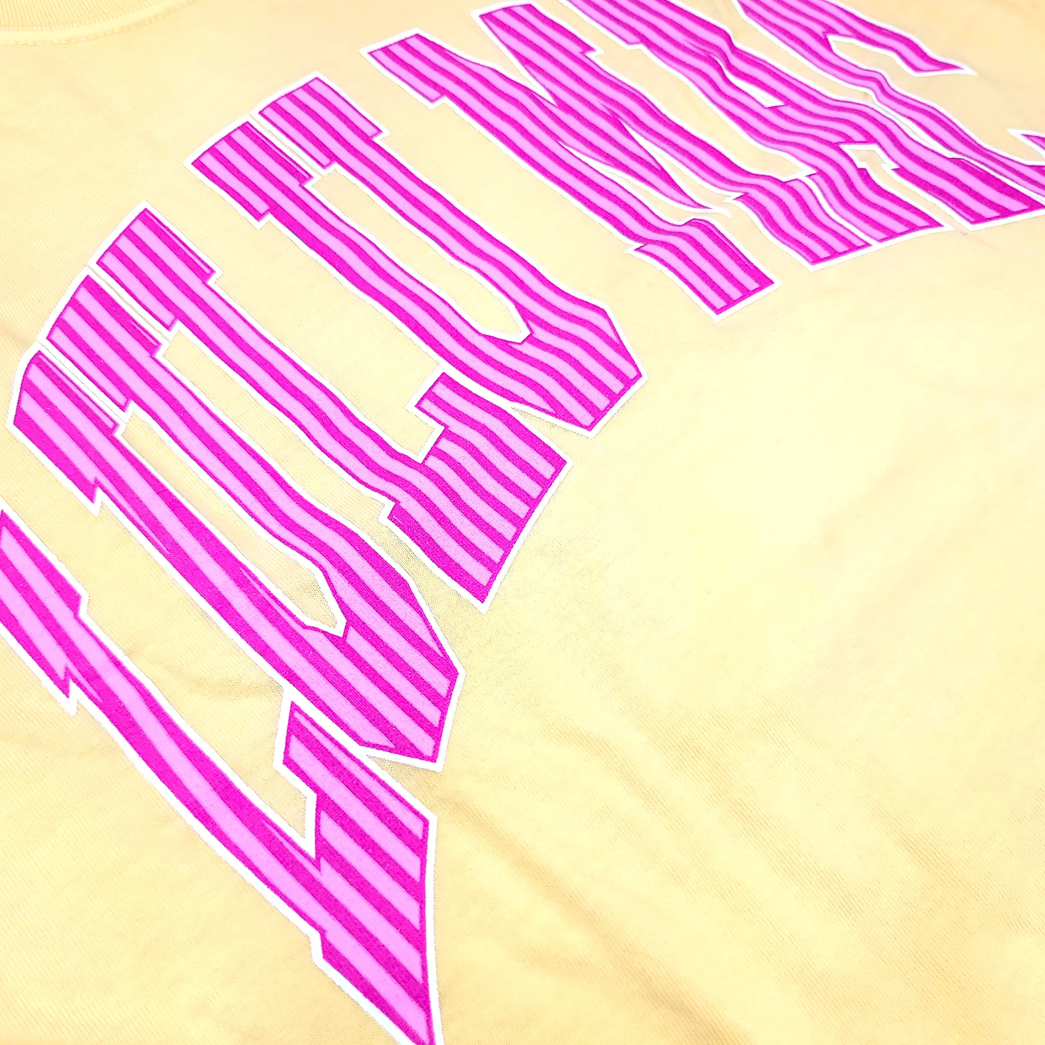 Lulu Mac Stripe Fill Short Sleeve T-Shirt in Butter - Image 2