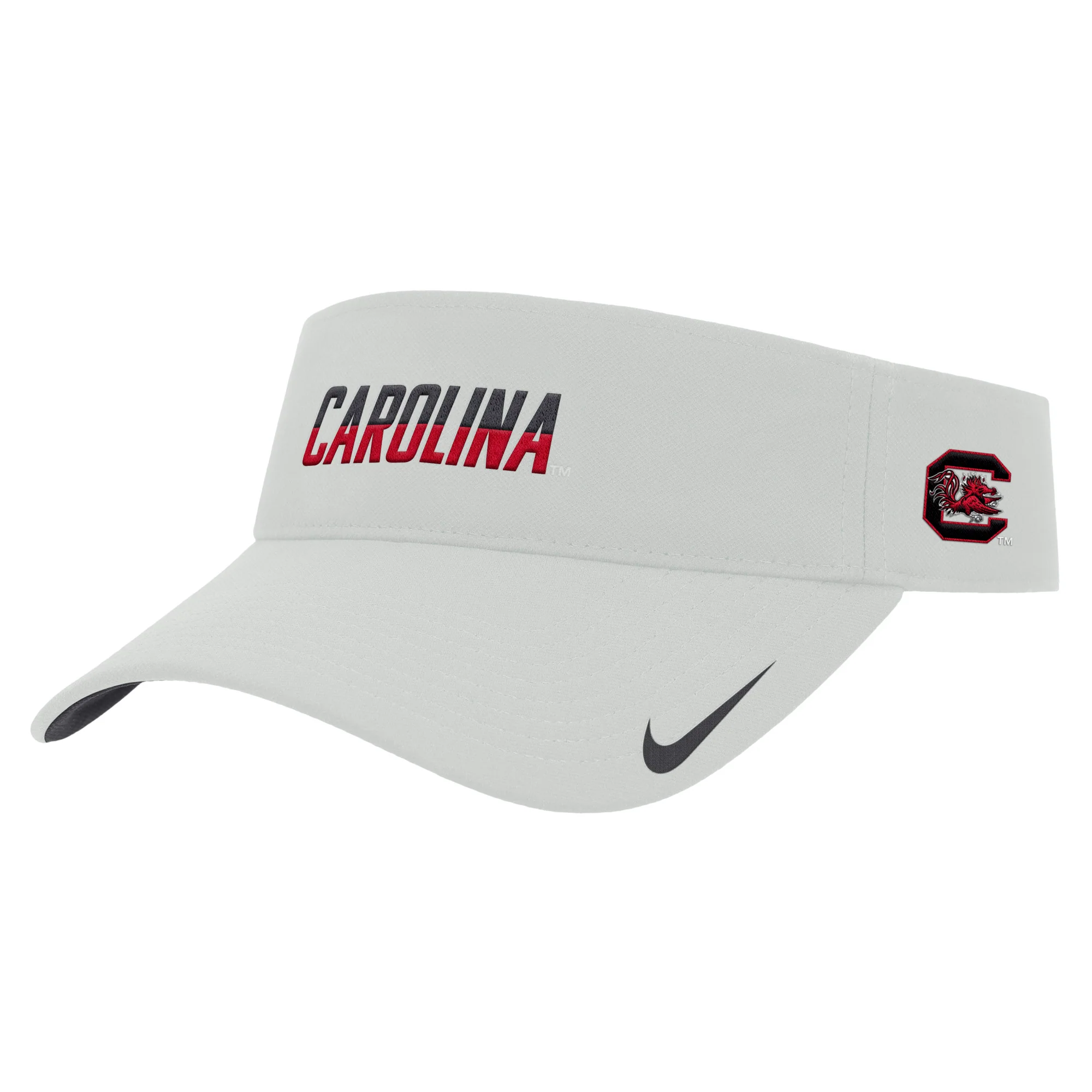 Carolina Gamecocks Embroidered Ace Visor in Photon Dust
