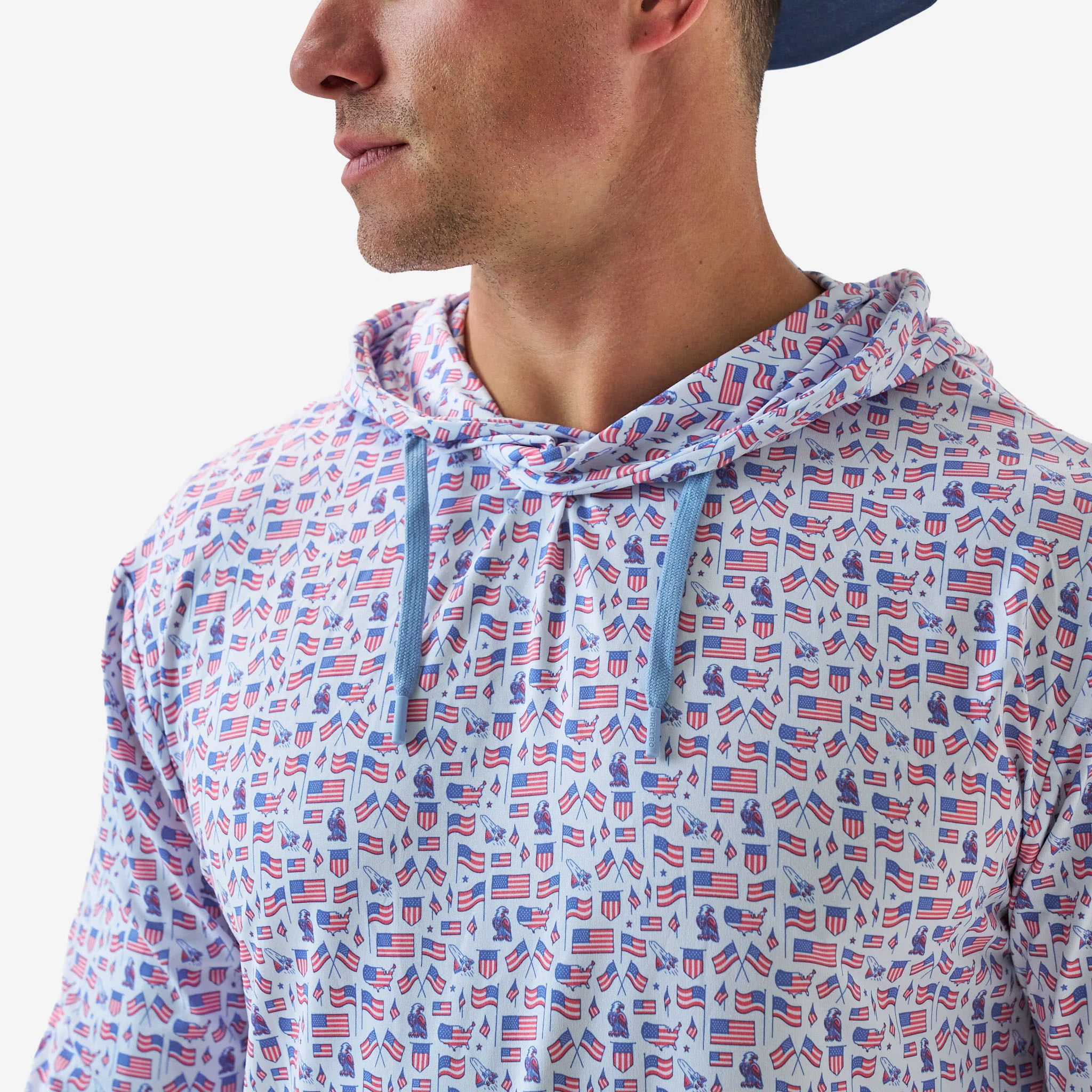 Old Glory UPF 50 Performance Hoodie - Image 2
