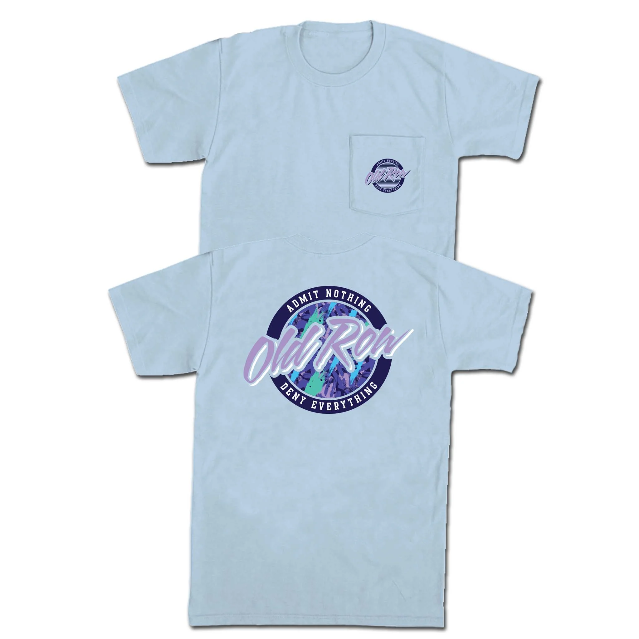 90s Circle Logo Short Sleeve T-Shirt in Chambray