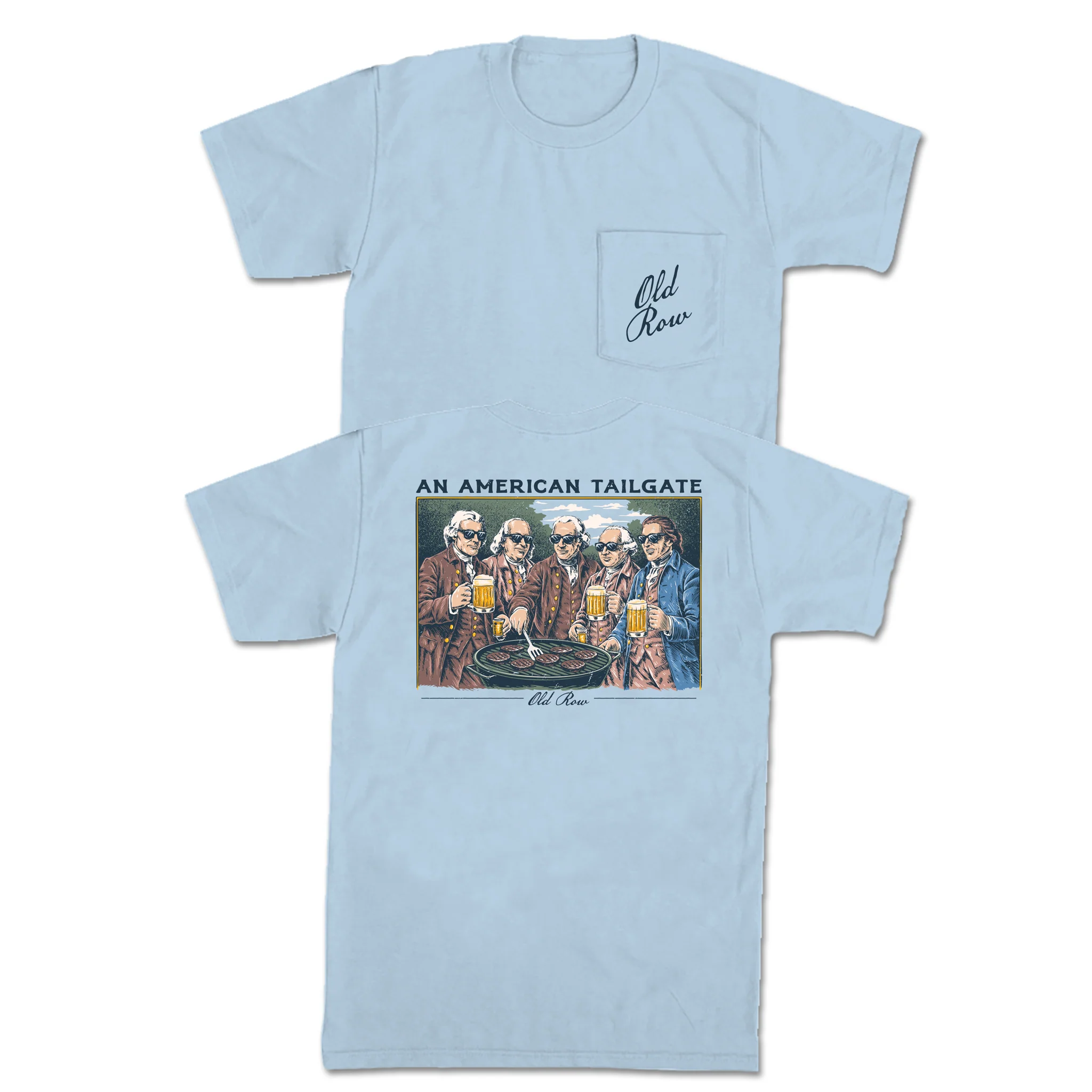 American Tailgate Short Sleeve T-Shirt in Chambray