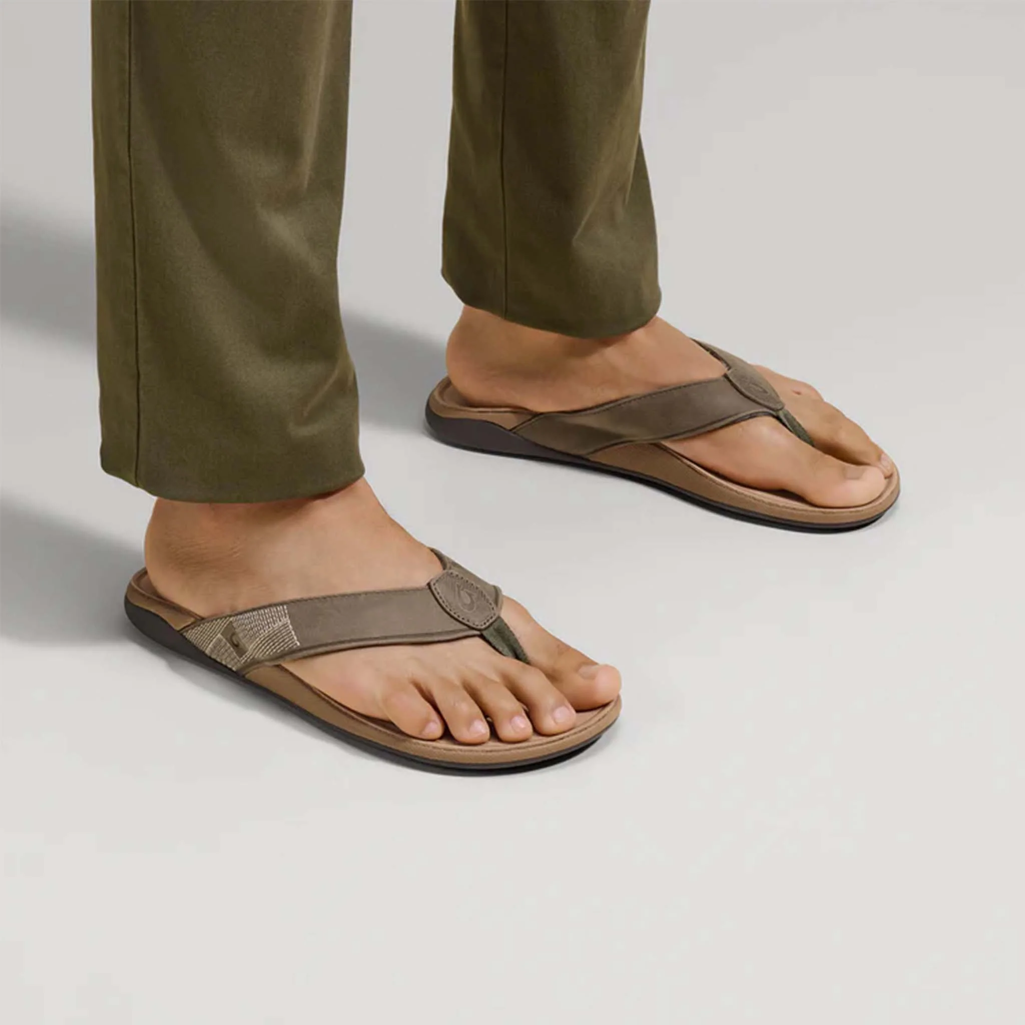 Men's Tuahine Sandals in Hunter and Golden Sand - Image 4