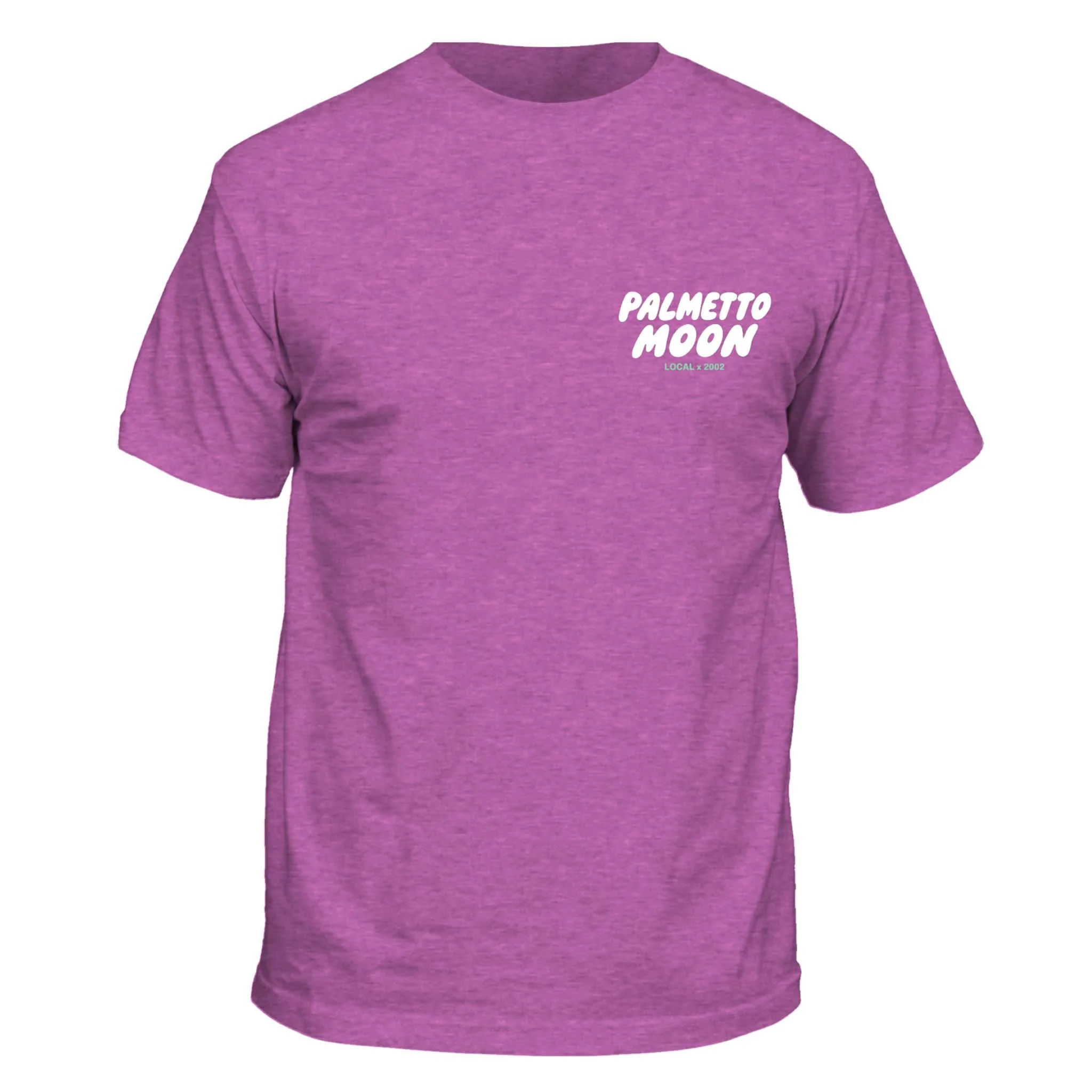 Puff Short Sleeve T-Shirt in Heather Radiant Orchid - Image 2