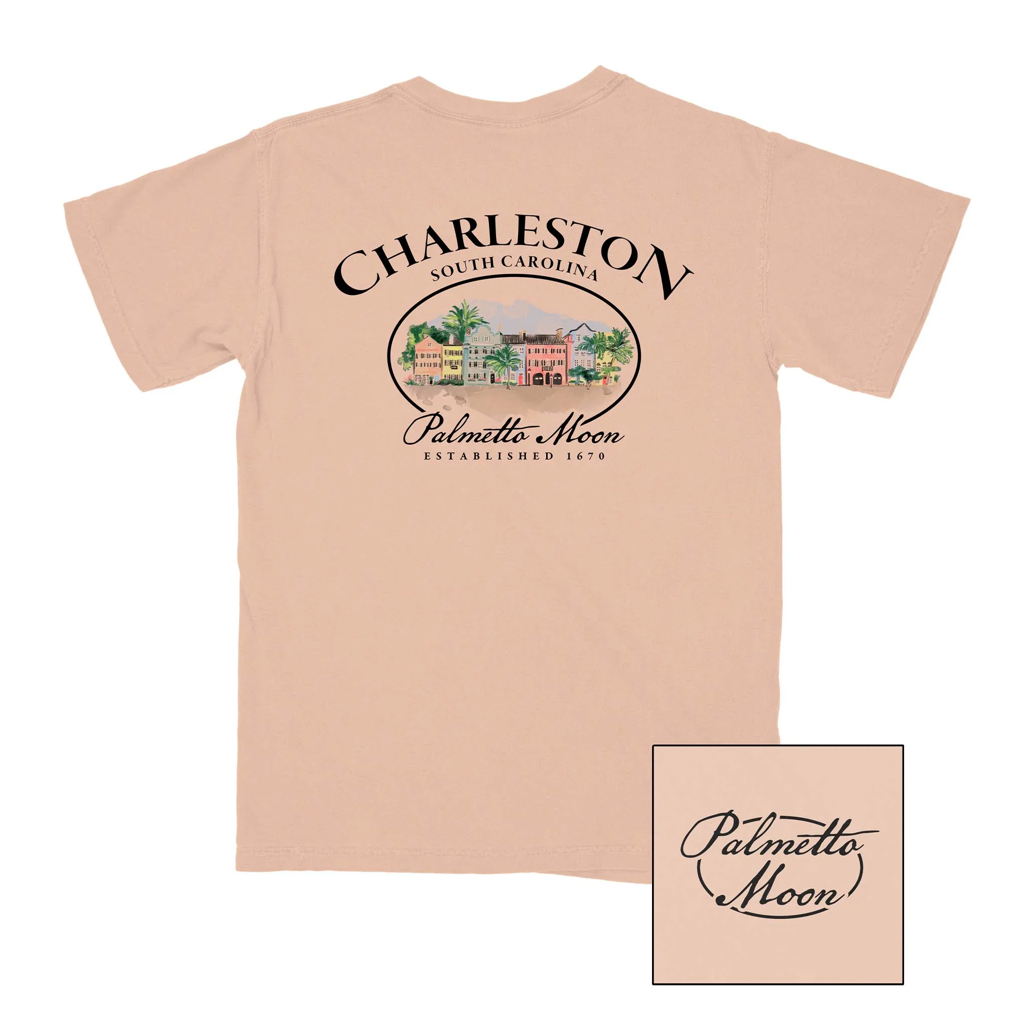 Rainbow Row Oval Short Sleeve T-Shirt