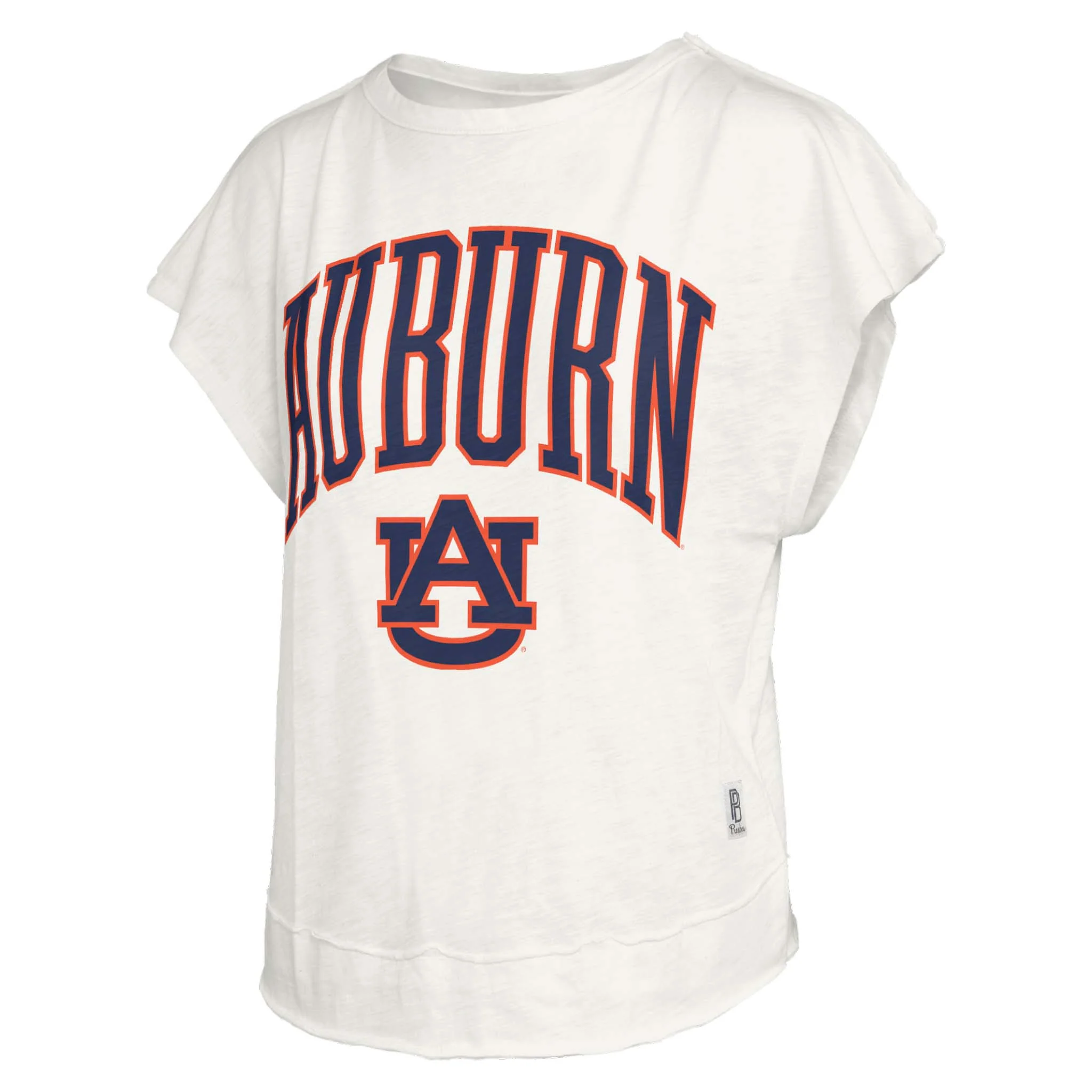 Auburn Open Back Slub Short Sleeve Top
